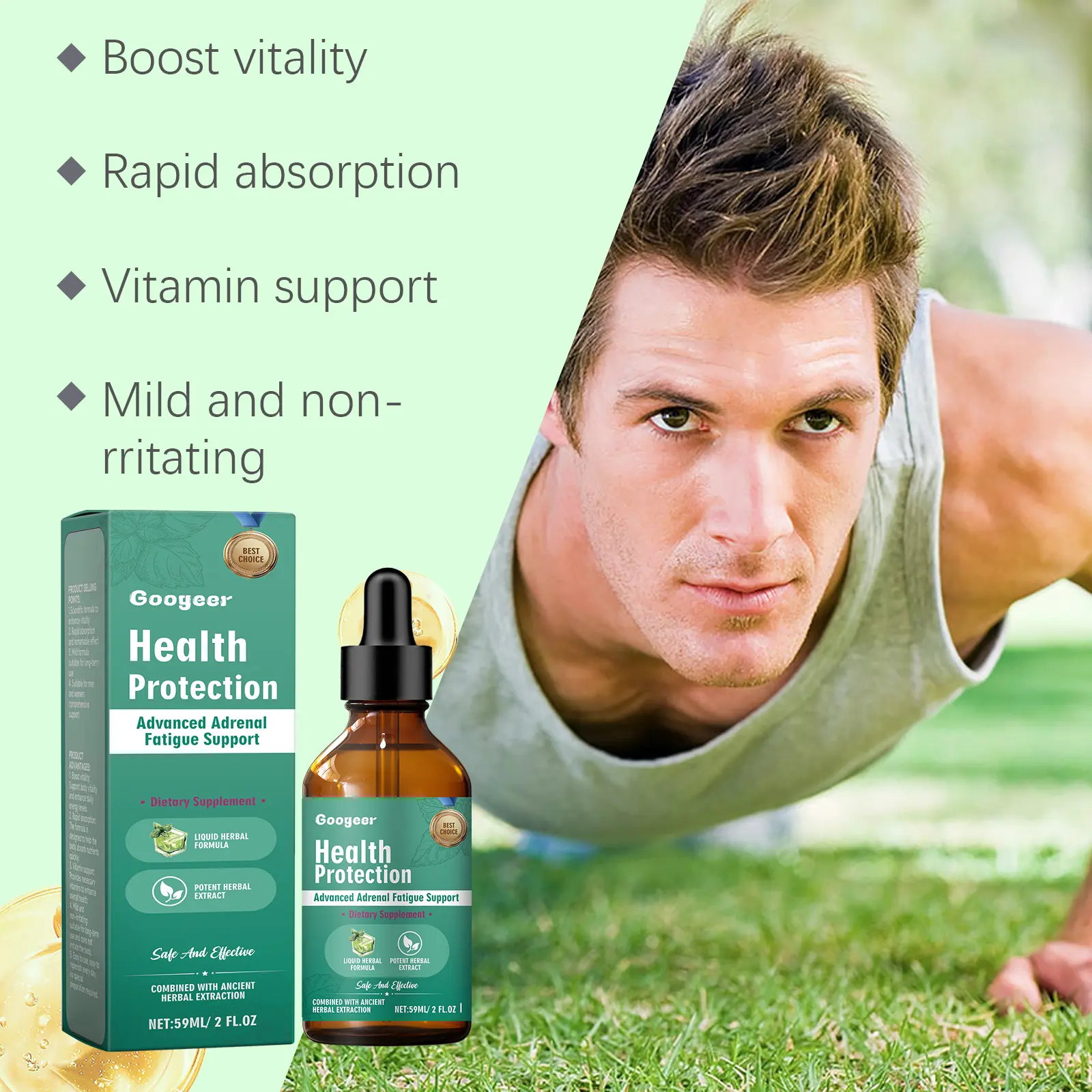Adrenal Support Supplement for Wellness and Nutrient Absorption - Googeer 14 googeer adrenal support supplement GO I02 0151 01 698