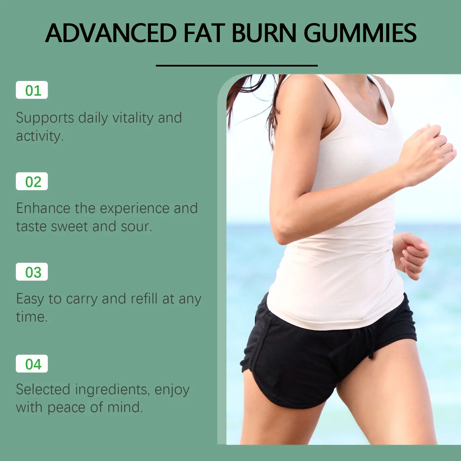 Energy Gummies with Natural Fruit Flavor by Googeer 13 googeer advanced fat burn gummies GO I02 0168 01 357