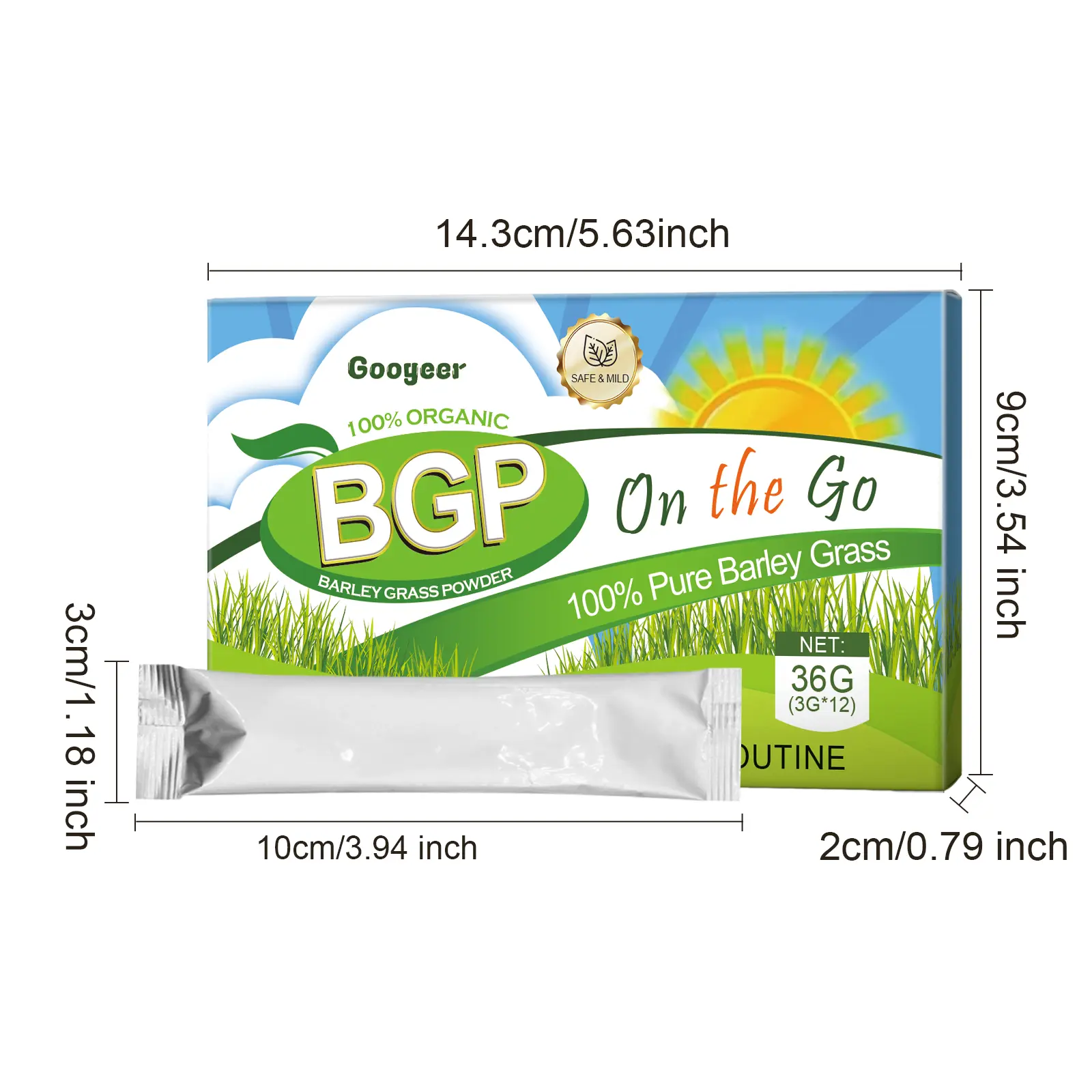 Barley Grass Powder Nutrient-Rich Dietary Supplement - Googer 7 googeer barley grass powder body GO B07 0069 01 3888