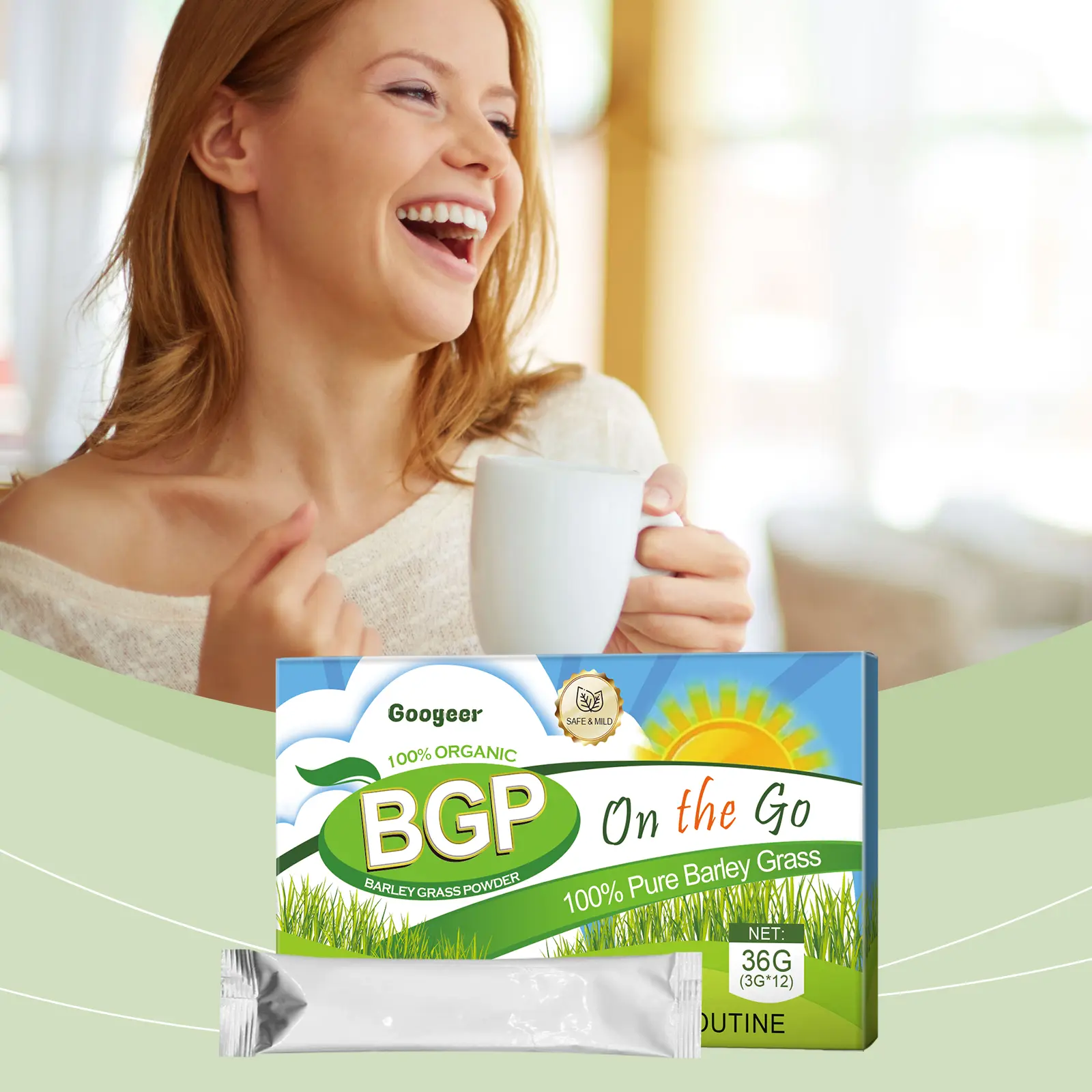 Barley Grass Powder Nutrient-Rich Dietary Supplement - Googer 8 googeer barley grass powder body GO B07 0069 01 3889