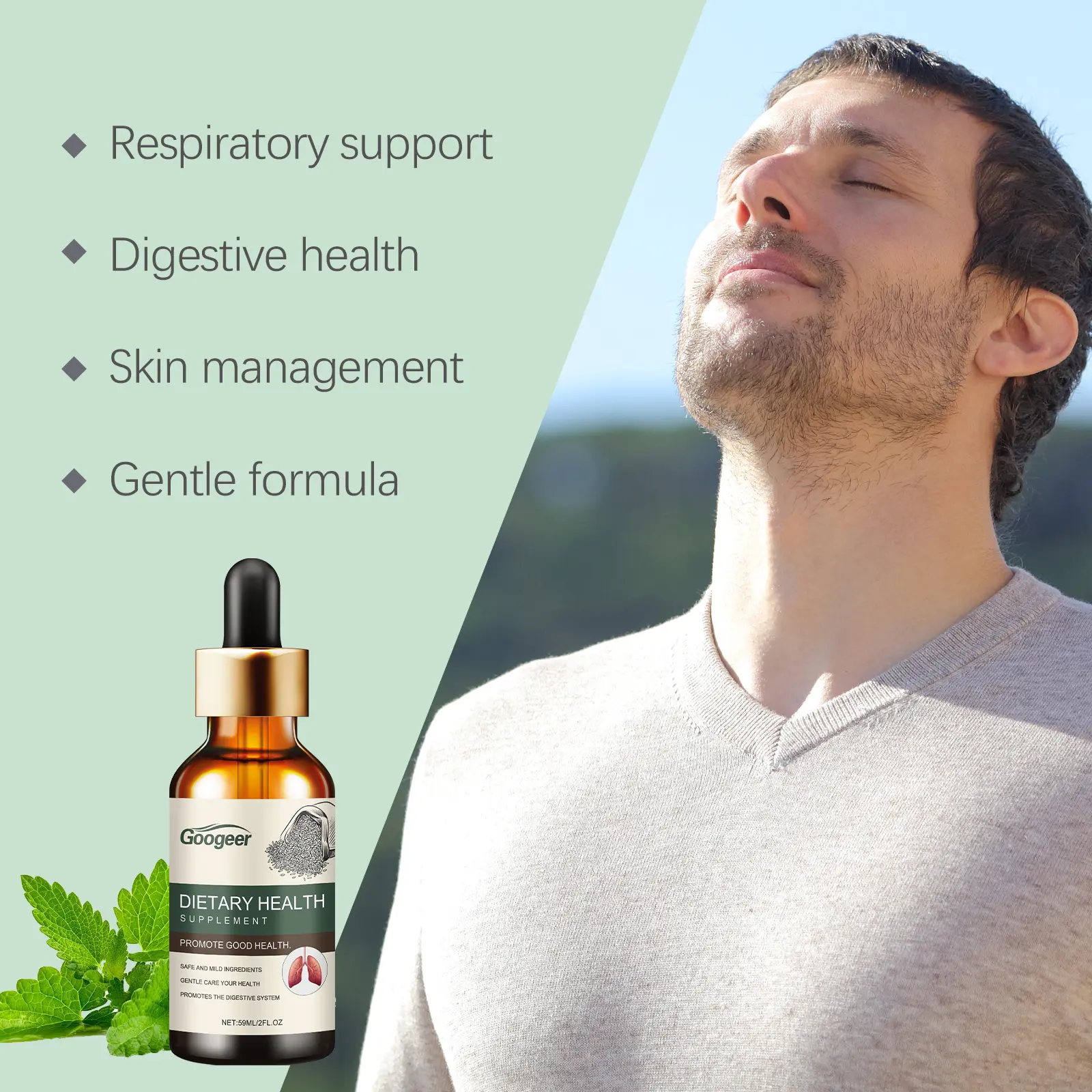 Black Seed Oil Dietary Supplement with Mint Extract 11 googeer black seed oil dietary supplement GO I02 0199 05 4583