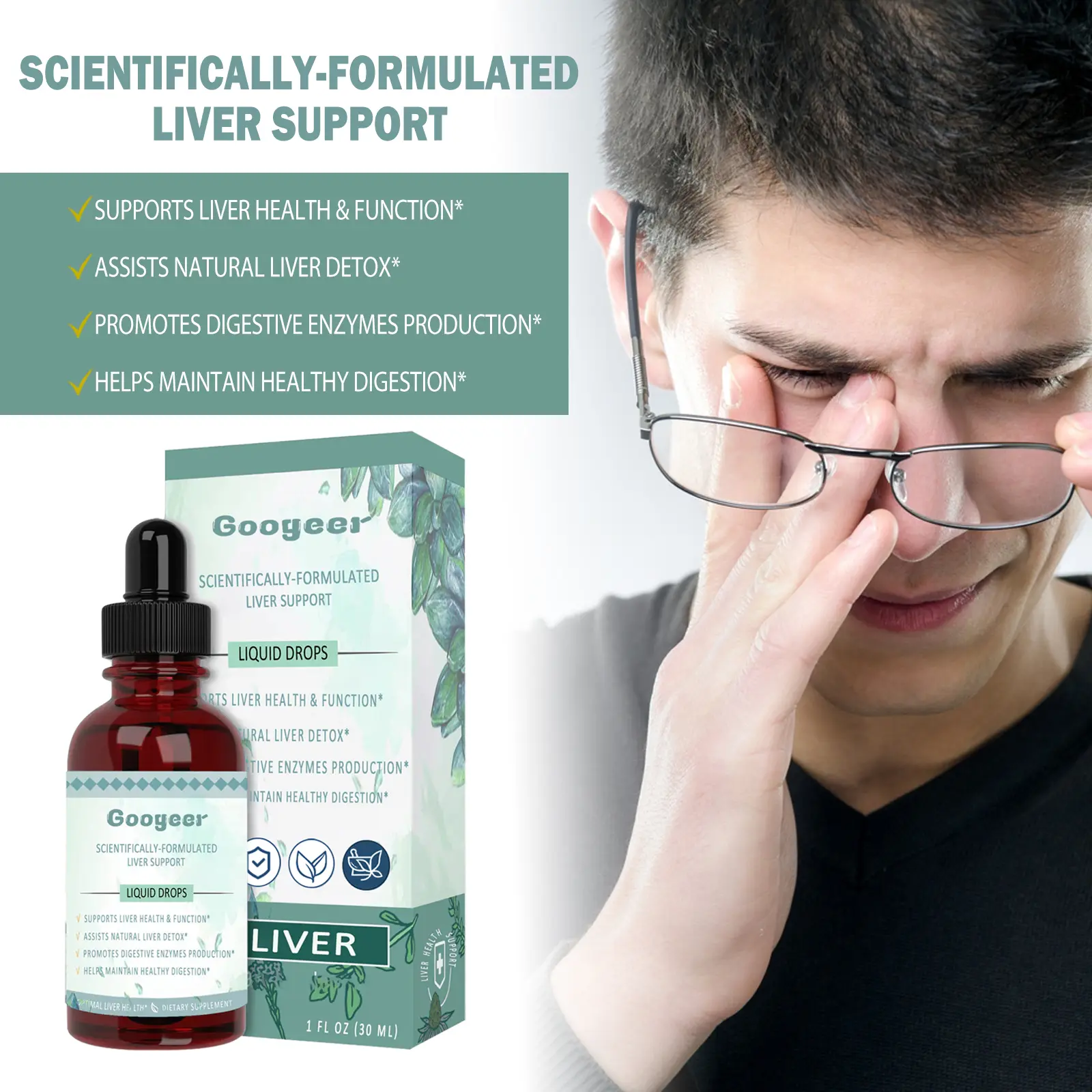 Body Care Drops for Digestive Support and Liver Health - Googeer 7 googeer body care drops bad breath GOA08 A001 30 GN1 3285