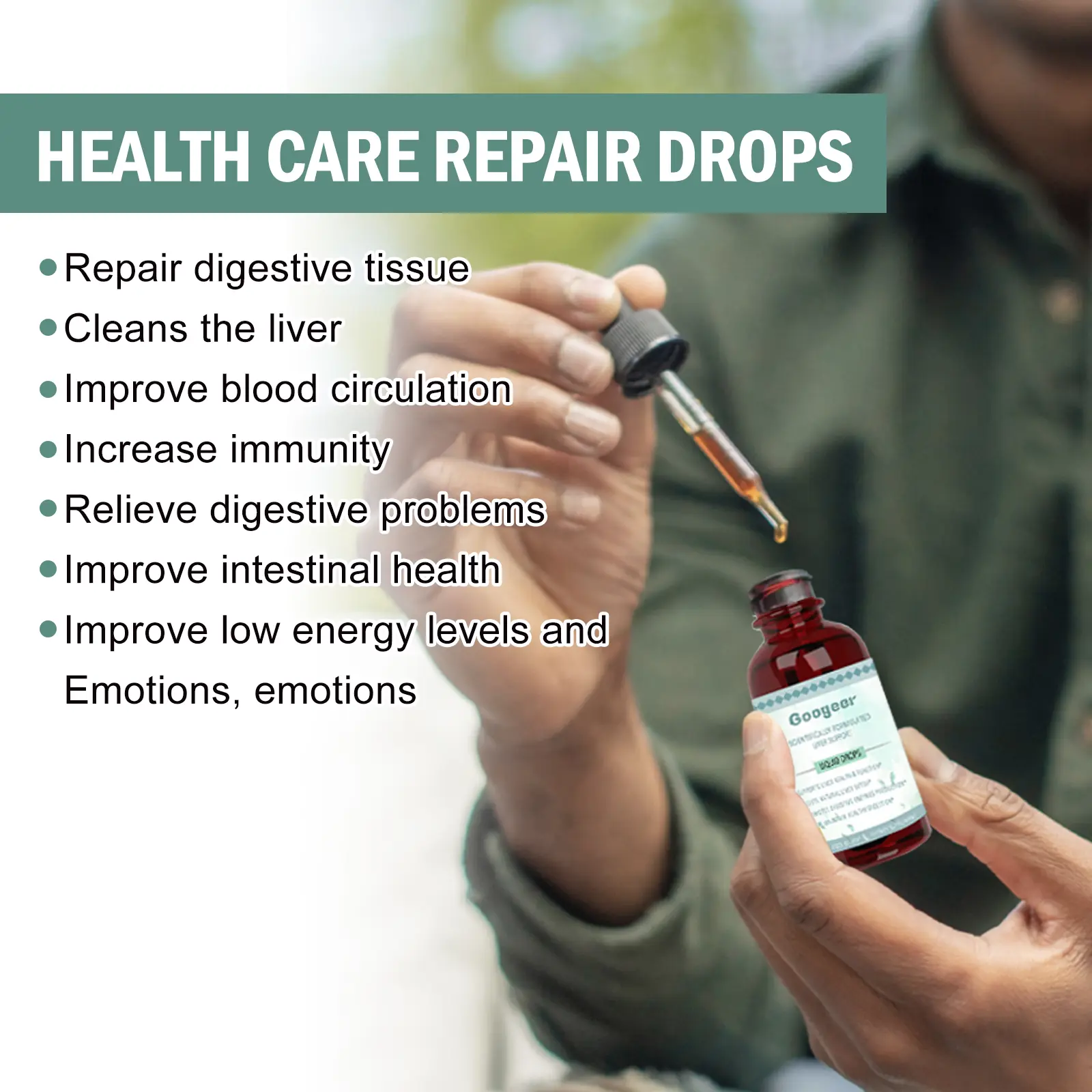 Body Care Drops for Digestive Support and Liver Health - Googeer 10 googeer body care drops bad breath GOA08 A001 30 GN1 3288