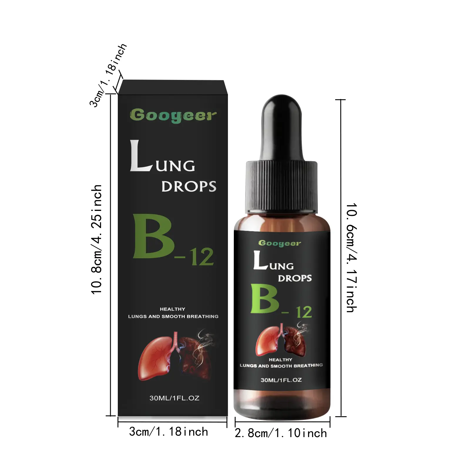 Throat Comfort Drops with Herbal Formula Body Care Googeer 7 googeer body care drops cough throat GOI02 A001 30 BK1 1650