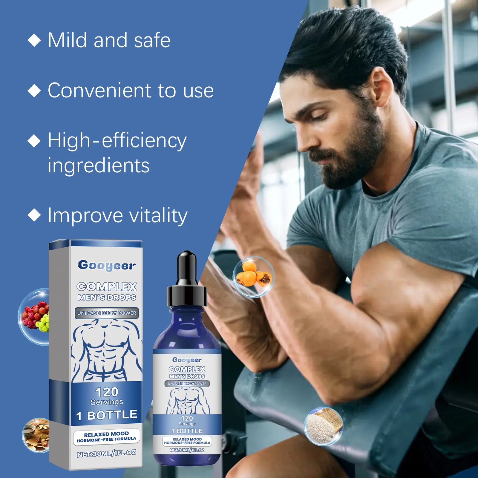 Googeer Body Care Drops for Men - Wellness Supplement Formula 11 googeer body care drops men supplement GOI02 A051 30 BU1 2705