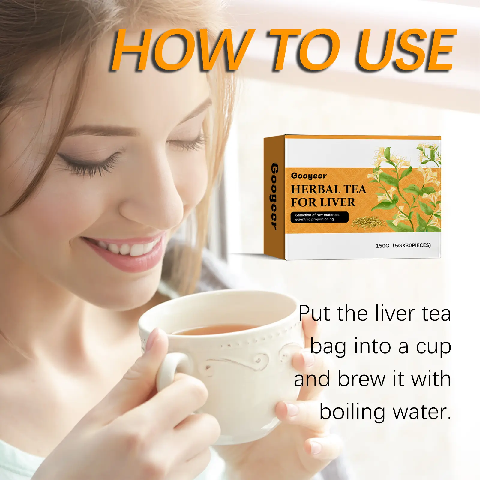 Body Care Tea with Bergamot & Peppermint - Googeer 10 googeer body care tea relieve discomfort GOH01 A007 150 YE1 392