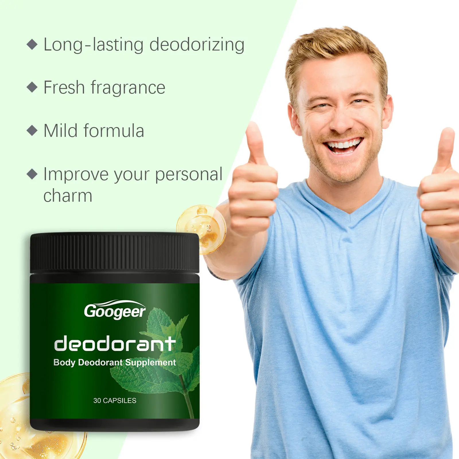 Body Deodorant Capsules with Vitamin C for All-Day Freshness 11 googeer body deodorant capsules GO B04 0006 01 4465