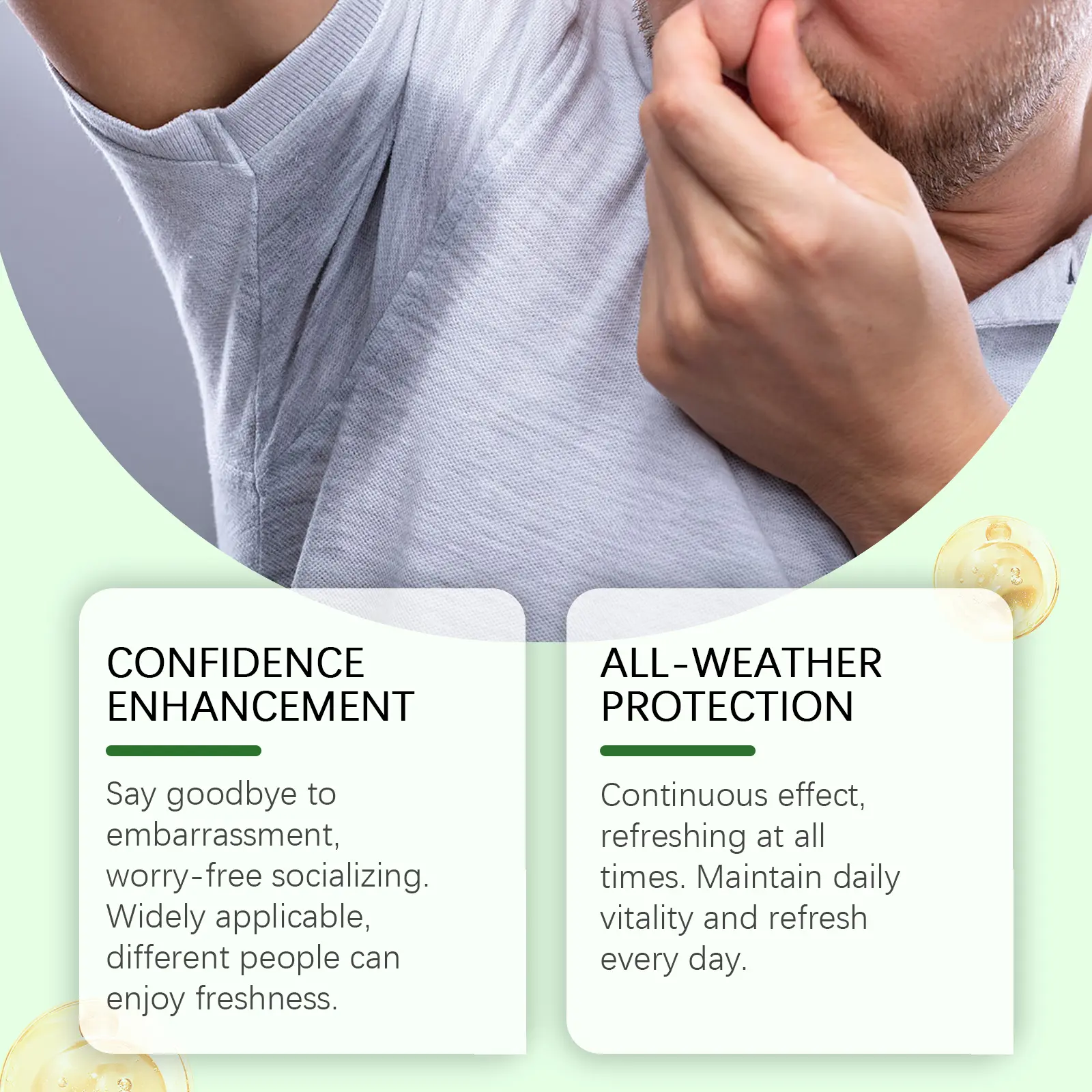 Body Deodorant Capsules with Vitamin C for All-Day Freshness 14 googeer body deodorant capsules GO B04 0006 01 4466