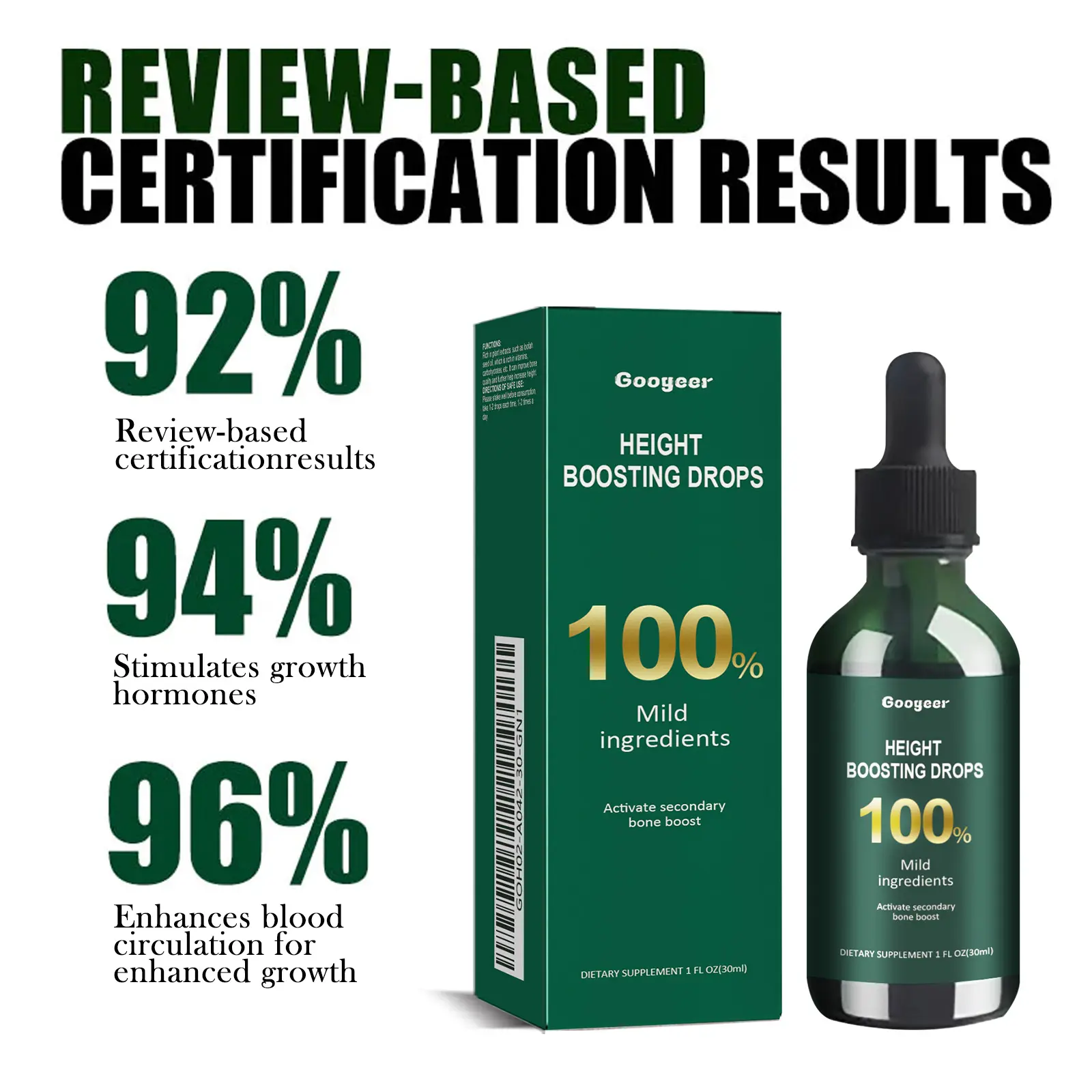 Body Energy Supplement for Bone and Joint Support - Googeer 12 googeer body enhancement supplements GOH02 A042 30 GN1 1495