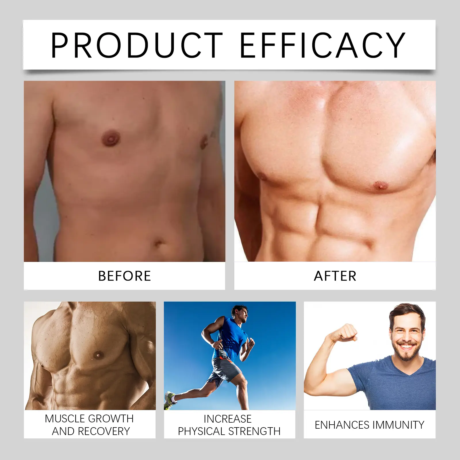 Muscle Support Dietary Supplement for Recovery and Growth - GoGetter 15 googeer bodybuilding supplement GO I02 0186 01 894