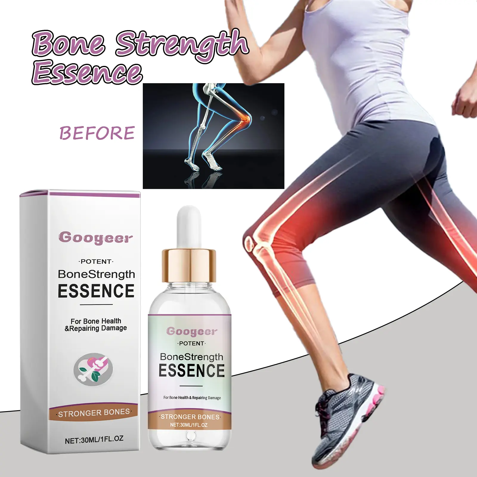 Bone Strength Essence for Joint Support & Calcium Absorption - Googeer 8 googeer bone strength essence joint pain GOI02 A028 30 WH1 1947