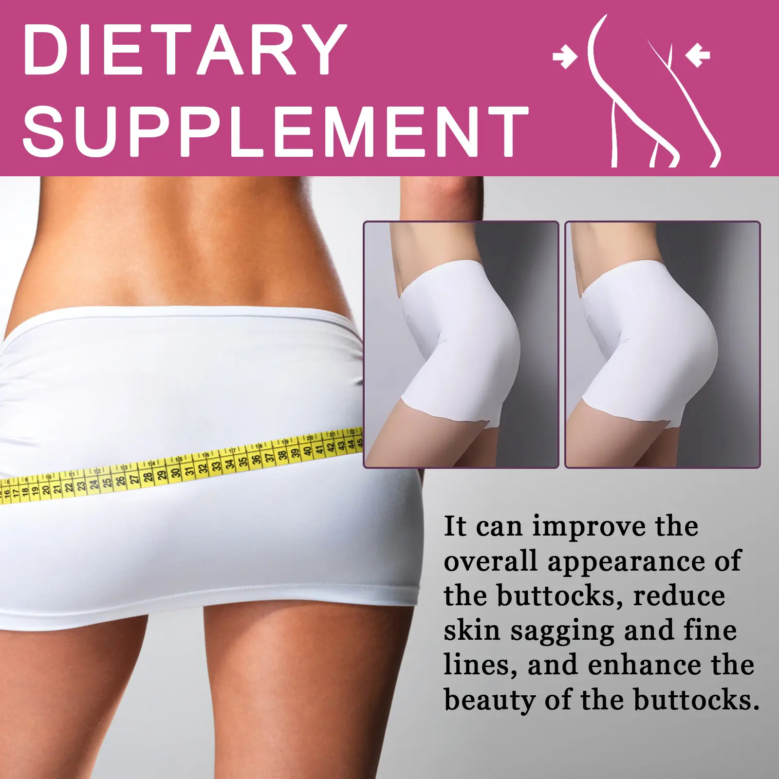 Butt Enhancement Capsules for Firming and Toning by GoGetter 11 googeer booty enhancement capsules GOI02 A038 60 BK1 2053