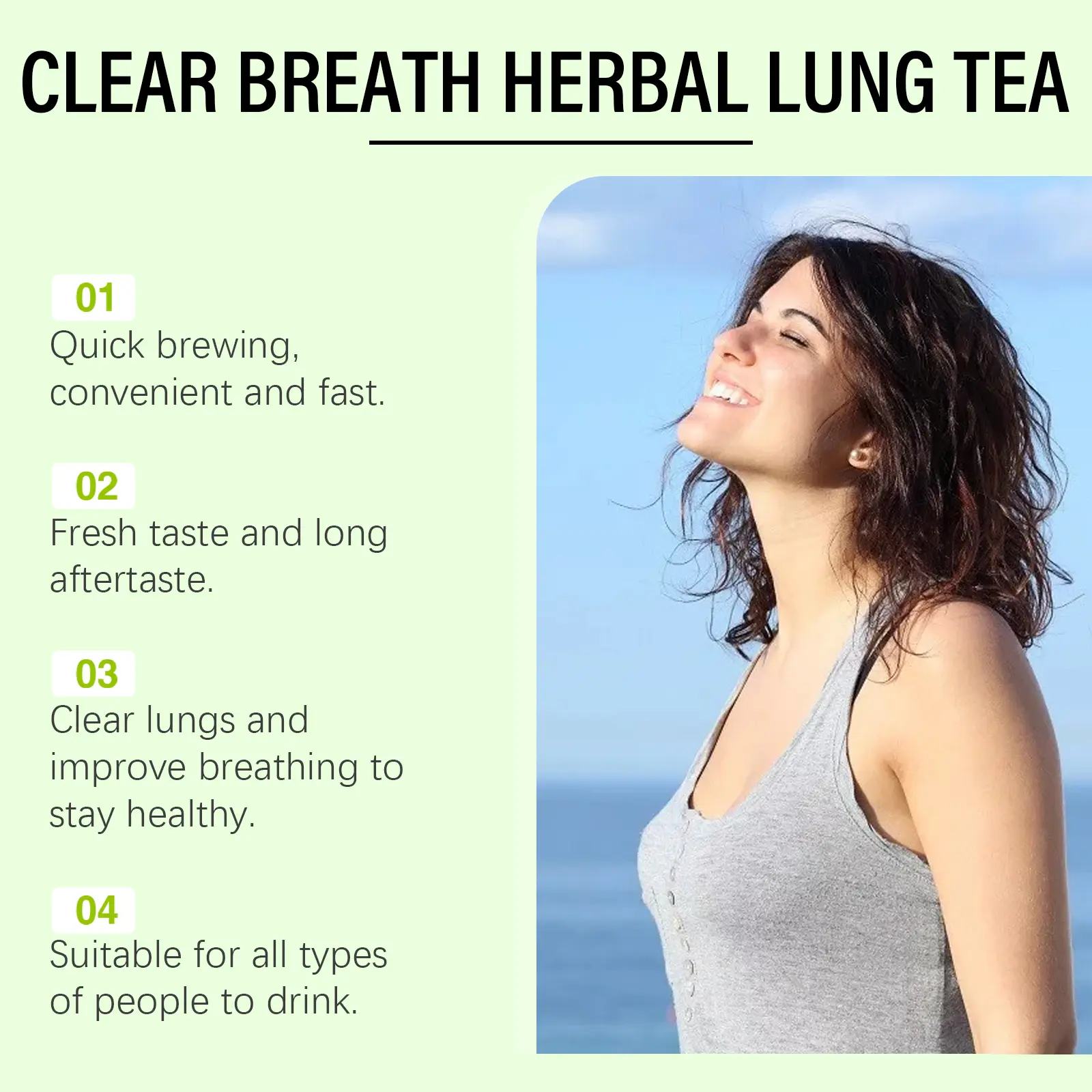Breath Cool Herbal Tea with Orange Peel & Bergamot - Googger 13 googeer breath herbal lung tea GO I01 0017 01 3850