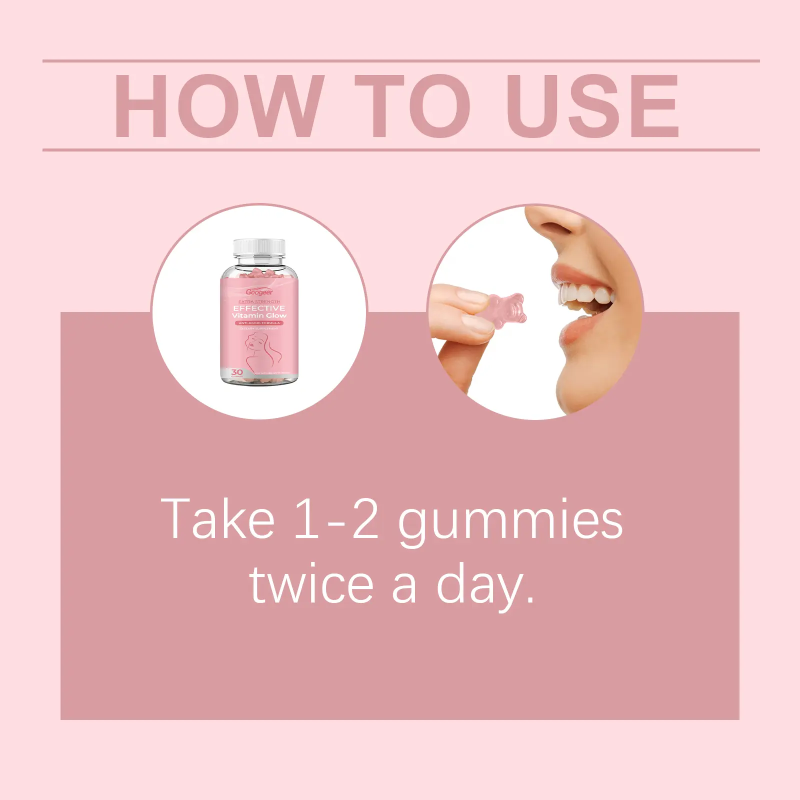 Collagen Gummies Dietary Supplement with Vitamin C 10 googeer collagen gummy body GO A05 0002 01 4524