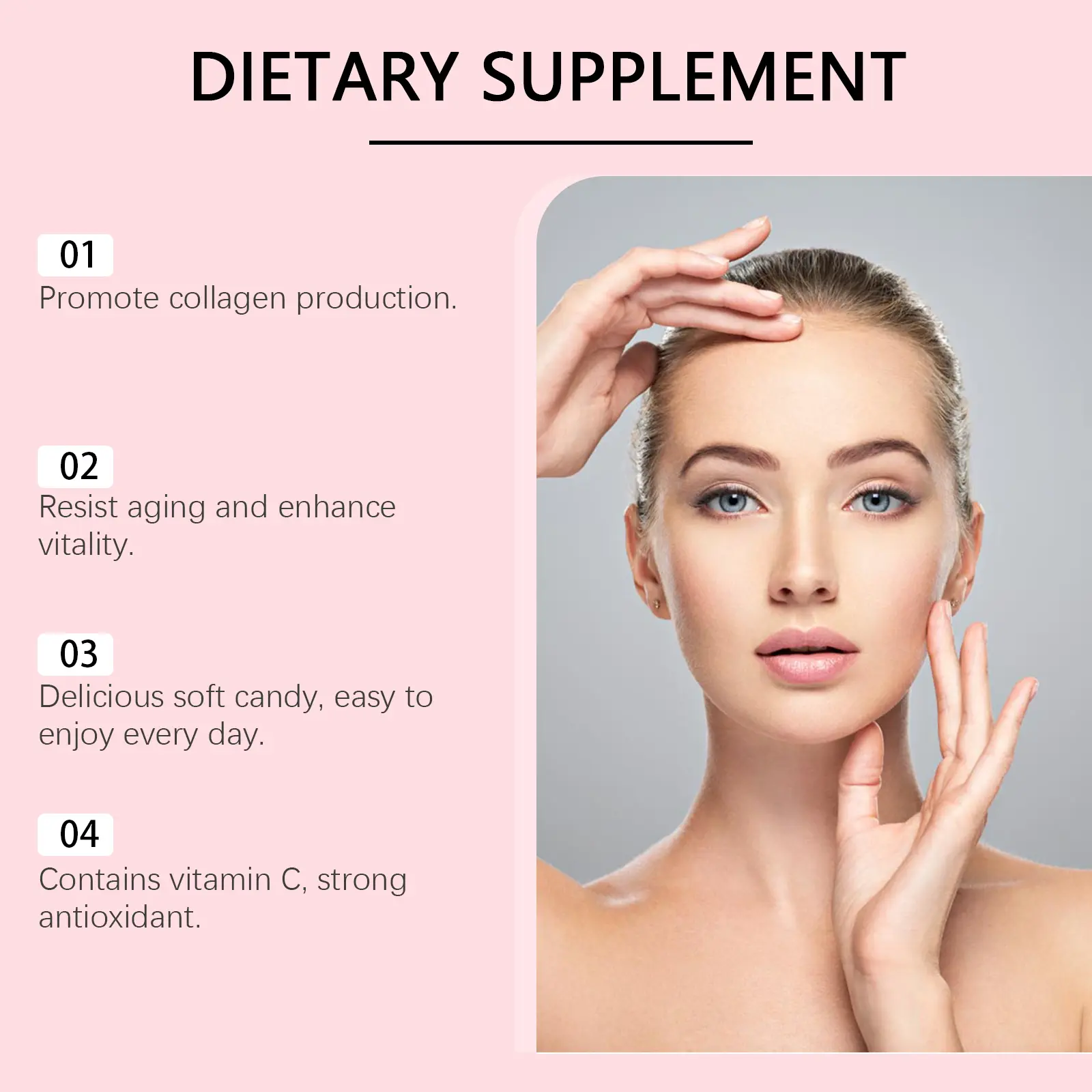 Collagen Gummies Dietary Supplement with Vitamin C 11 googeer collagen gummy body GO A05 0002 01 4527
