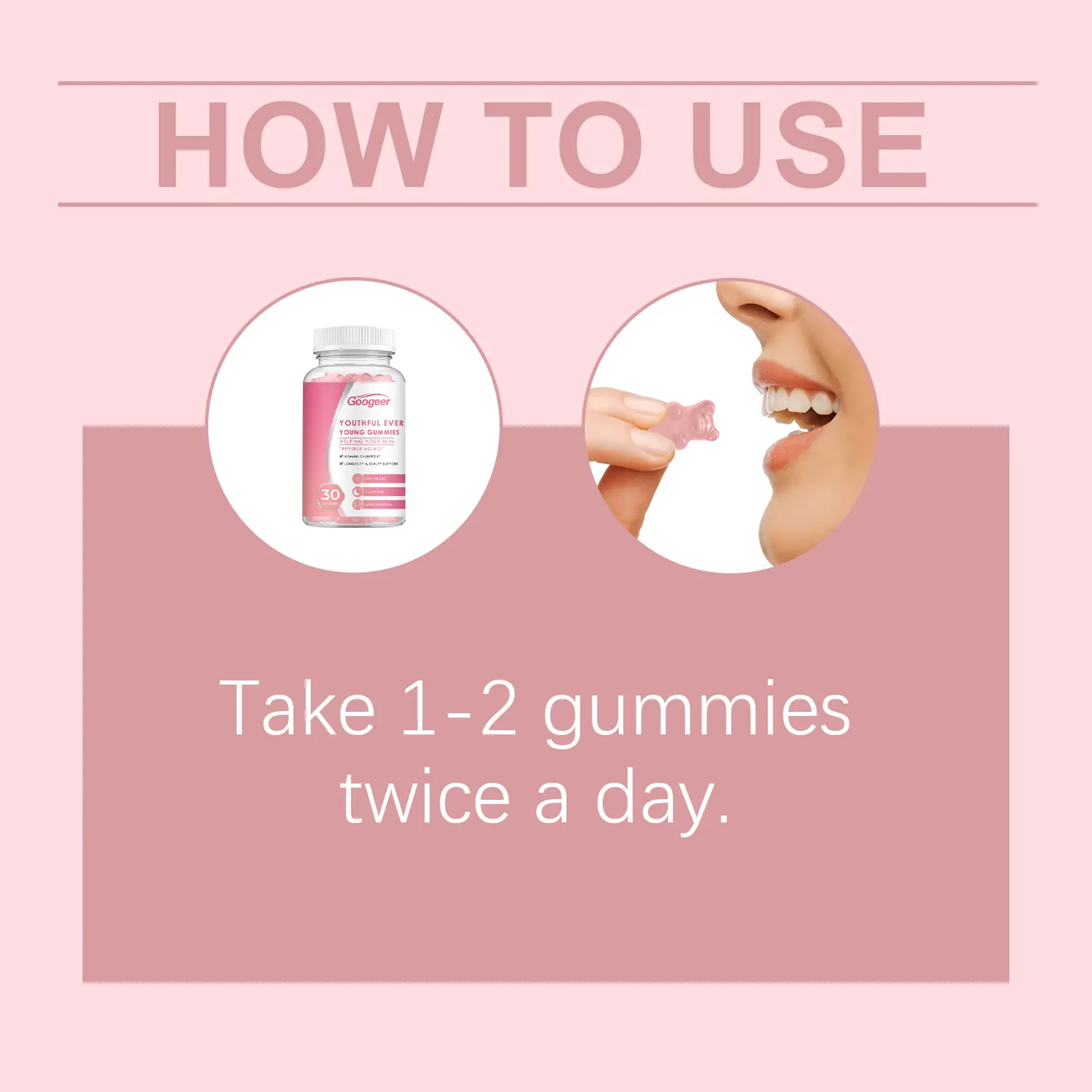 Collagen Gummies for Skin Support with Vitamin C 10 googeer collagen gummy skin GO A06 0005 01 4685