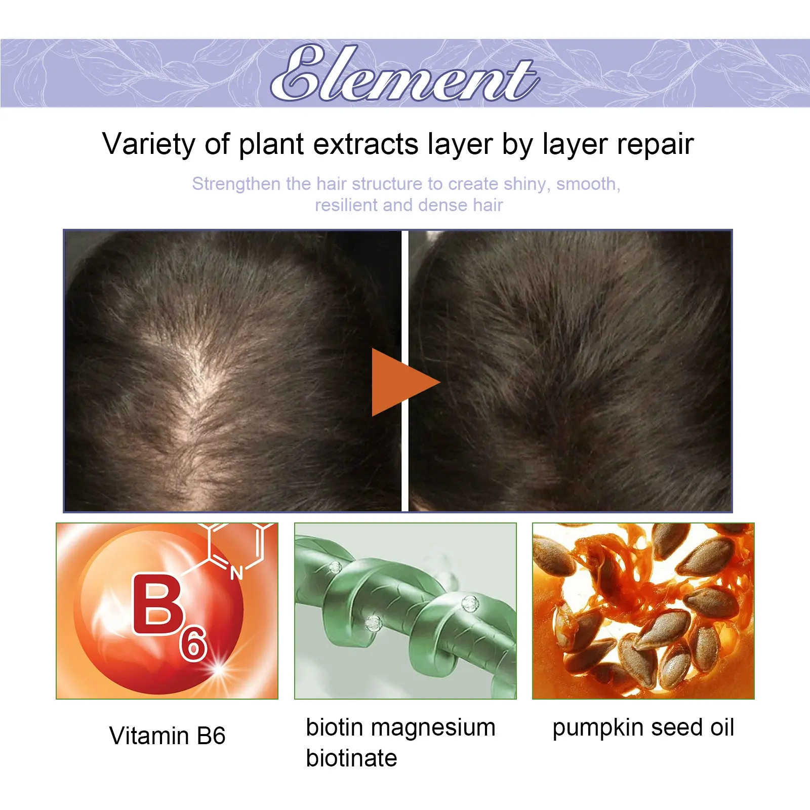 Hair Density Supplement for Thicker, Shinier Hair Support 9 googeer dense hair supplement hair loss GOH02 A030 30 WH1 4340