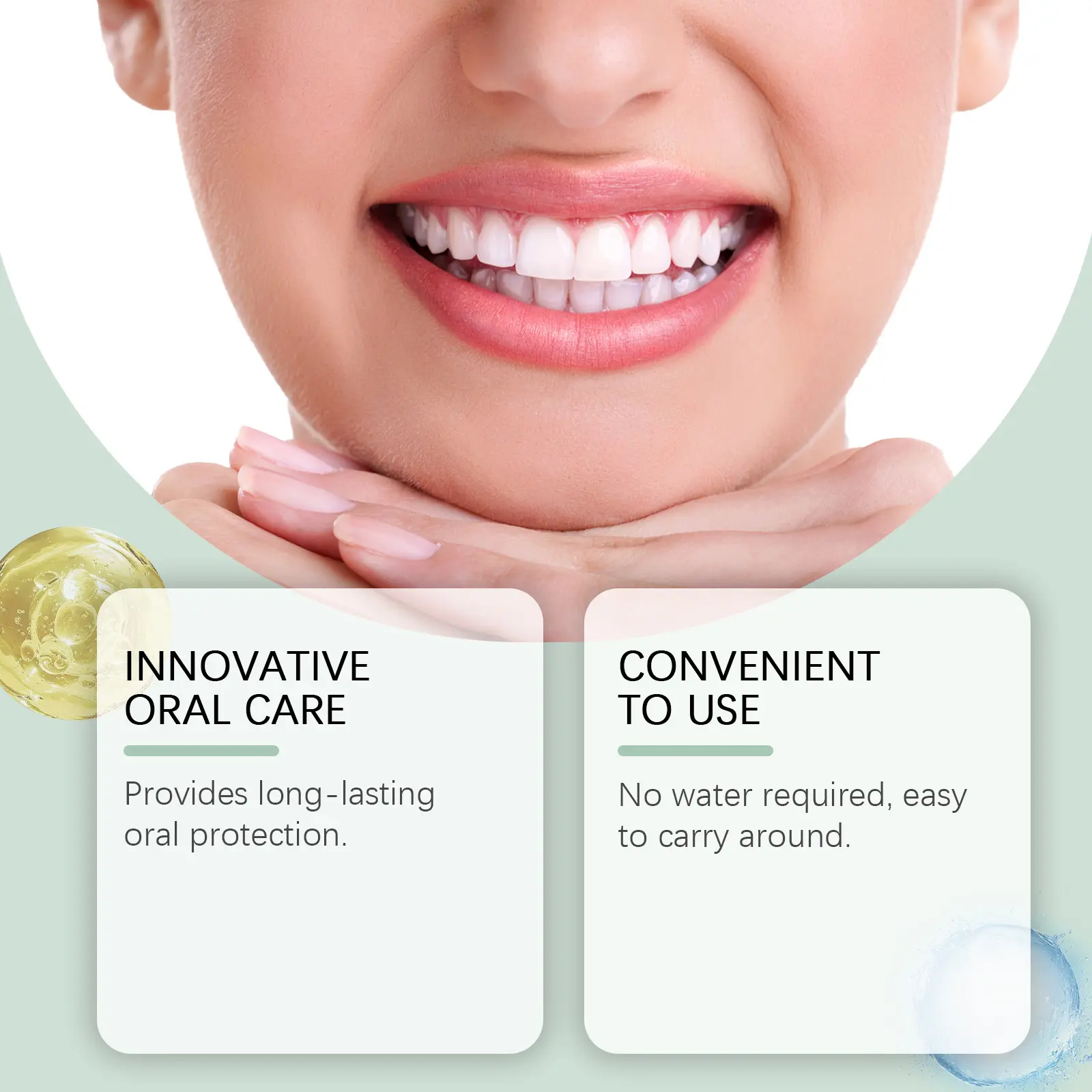Dental Probiotic Supplement Tablets for Oral Health by Googeer 12 googeer dental chewable probiotic tablets GO B09 0001 01 479