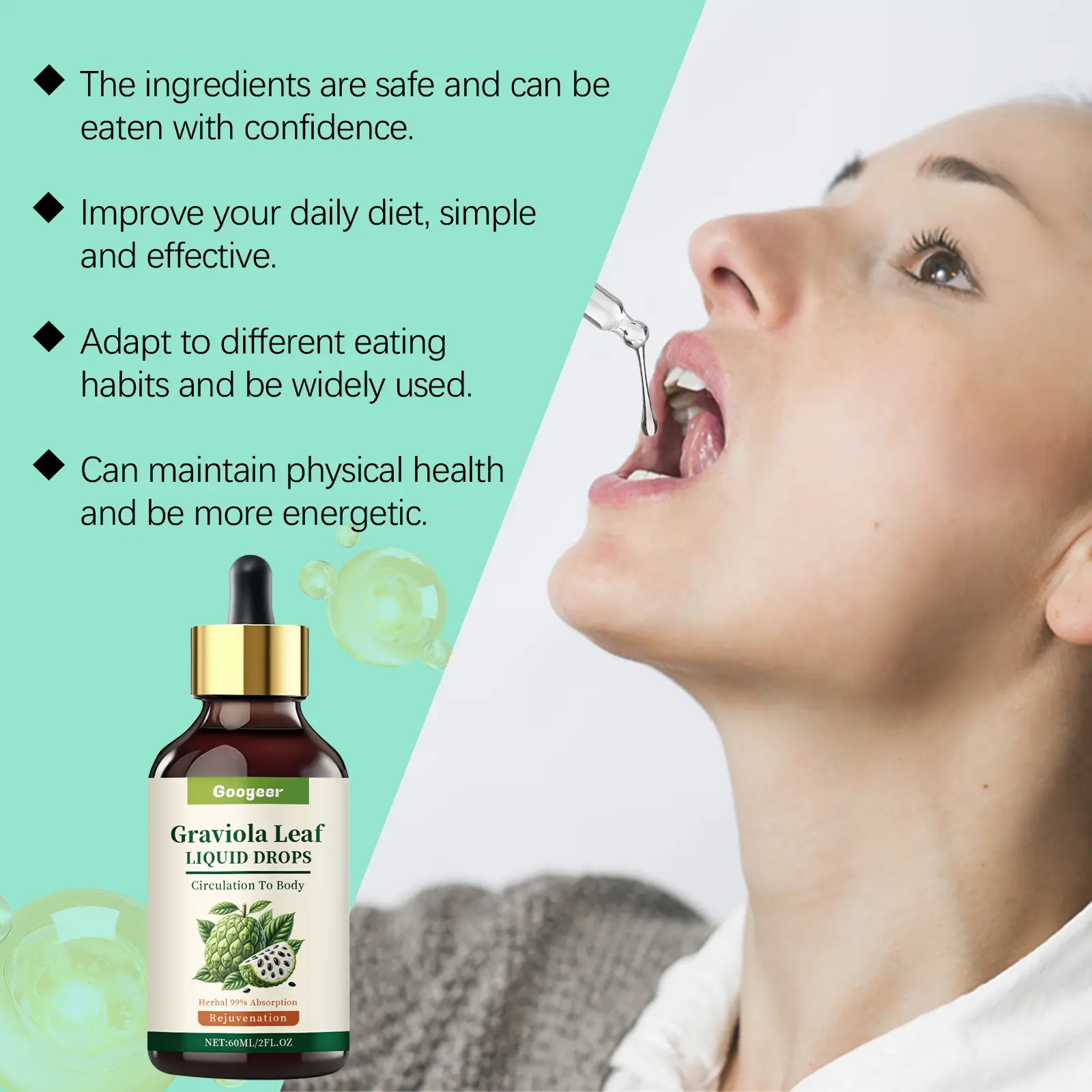 Avocado Shampoo with Egg Yolk Extract & Tocopherol 11 googeer dietary energy supply drops GO I02 0177 01 3950