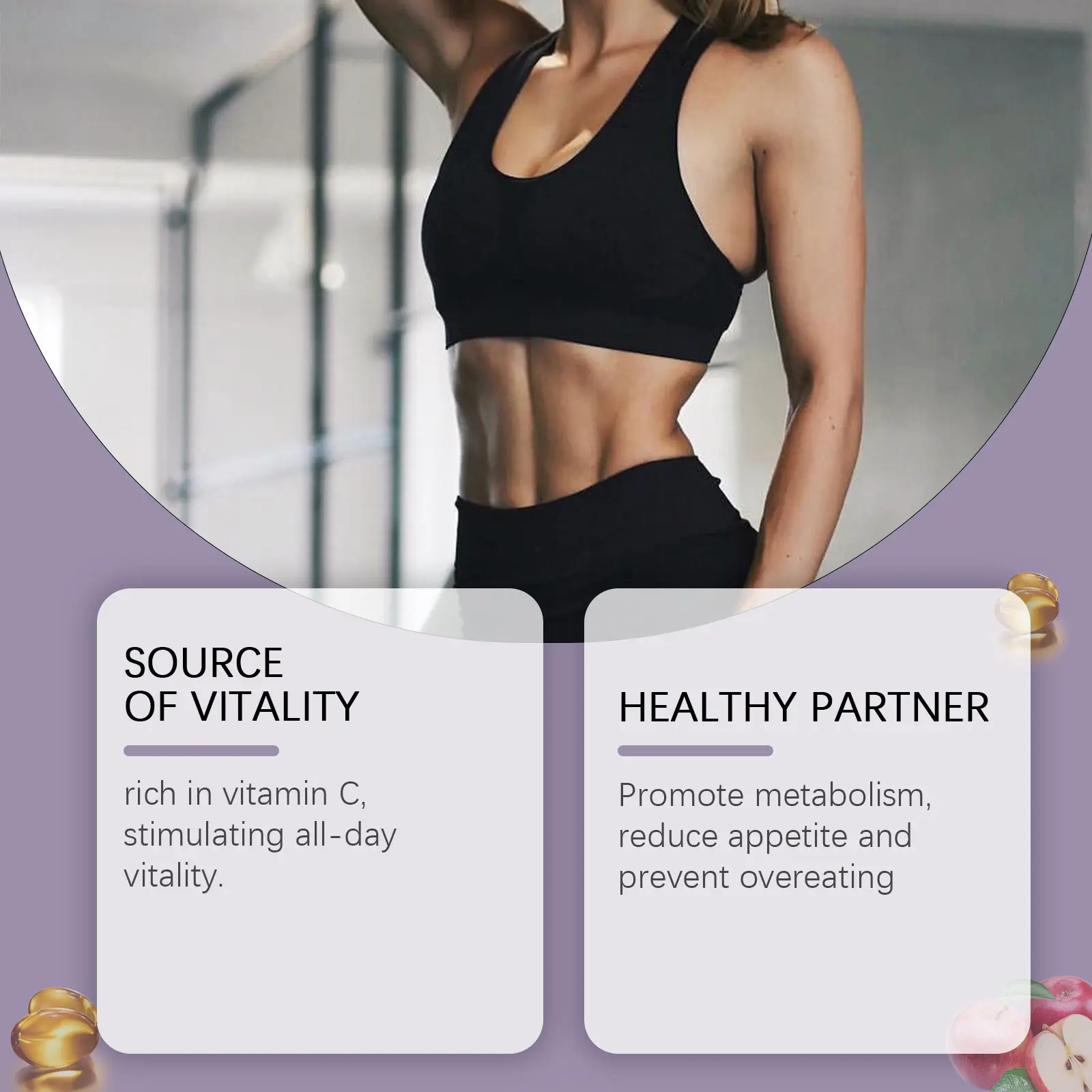 Apple Cider Vinegar Gummies Dietary Supplement by Googeer 14 googeer dietary gummies immunity apple GOB07 A051 30 WH1 2900