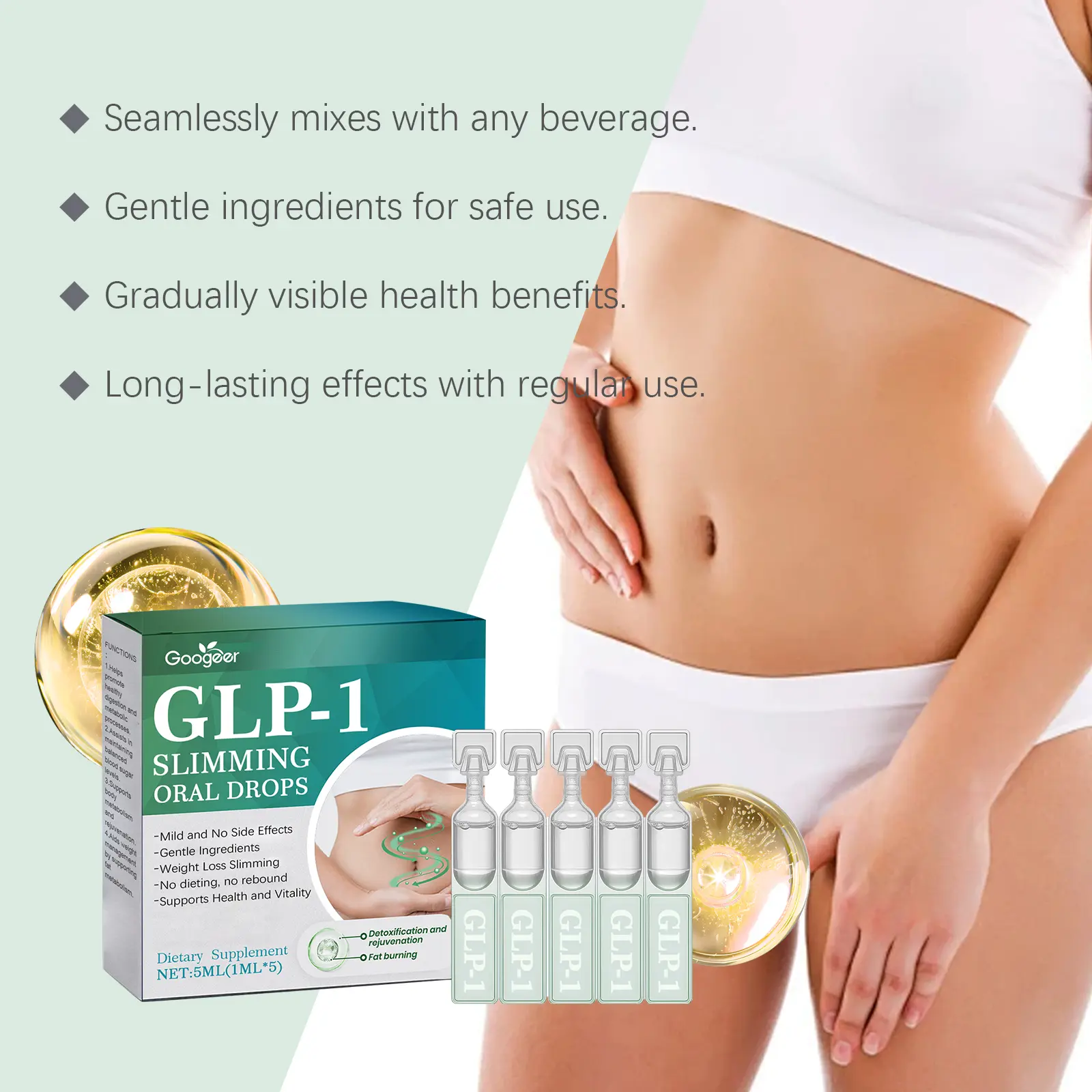 Body Support Dietary Supplement - Mint Extract Formula 13 googeer dietary supplement body treatment GO I02 0236 01 5491
