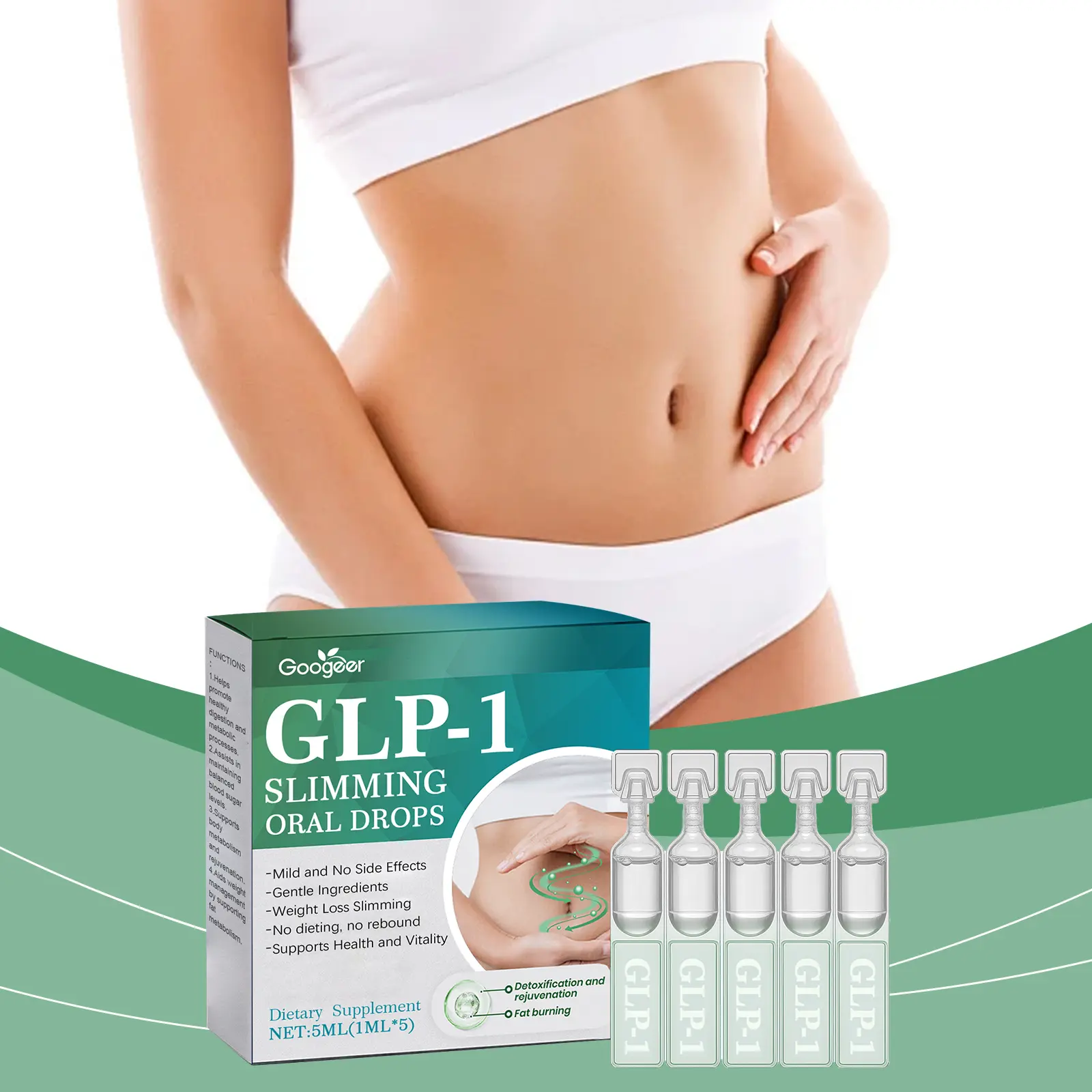 Body Support Dietary Supplement - Mint Extract Formula 8 googeer dietary supplement body treatment GO I02 0236 01 5496