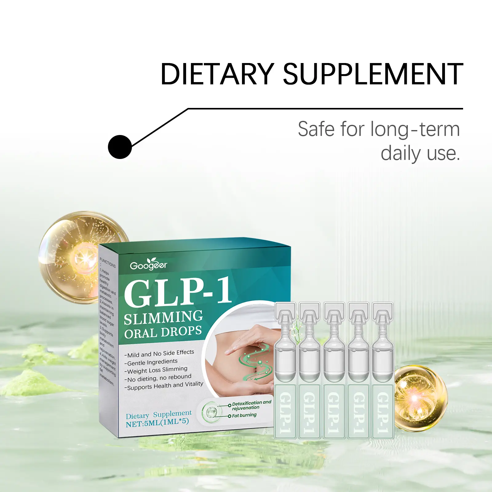 Body Support Dietary Supplement - Mint Extract Formula 12 googeer dietary supplement body treatment GO I02 0236 01 5498