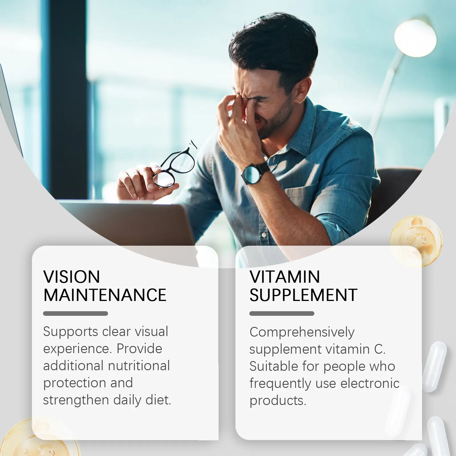 Vitamin C Supplement Capsules for Energy Support by Googer 12 googeer dietary supplement capsule GO I02 0178 01 840