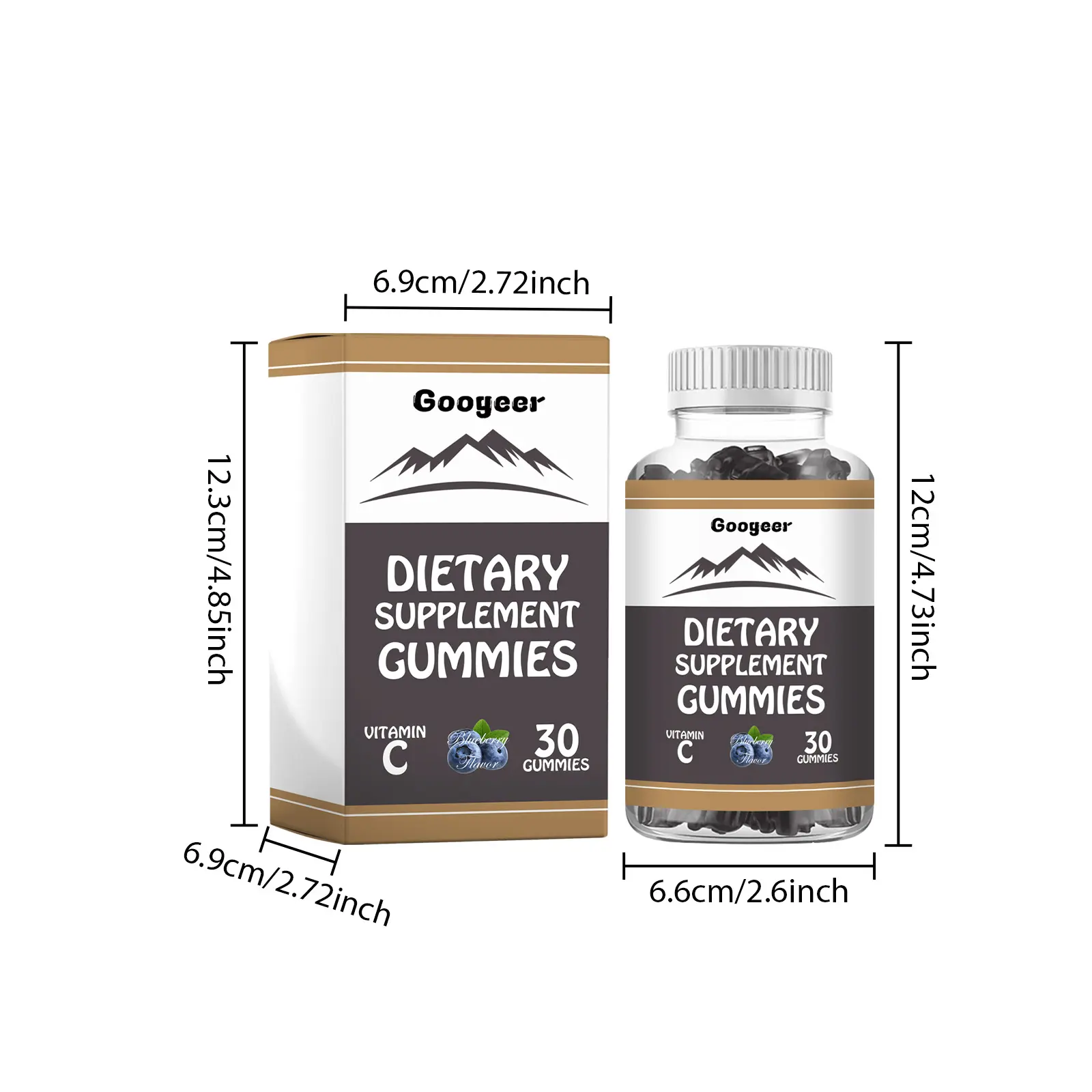 Googeer Blueberry Dietary Supplement Gummies for Daily Support 7 googeer dietary supplement gummies GOB07 A015 30 BN1 1367