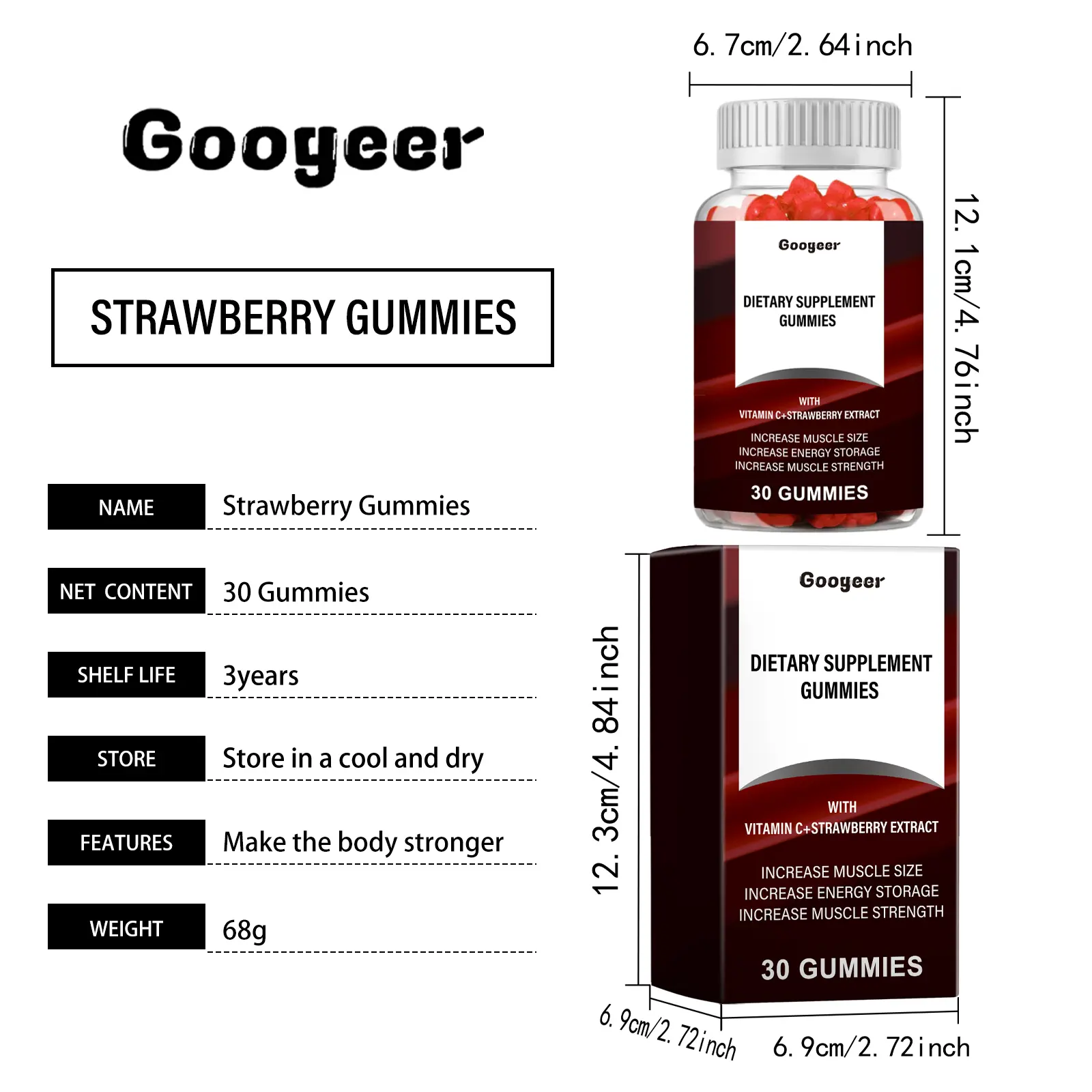 Coffee Extract Gummy with Vitamin E - Daily Wellness Support 7 googeer dietary supplement gummy therapy GOB07 A013 30 WH1 4077