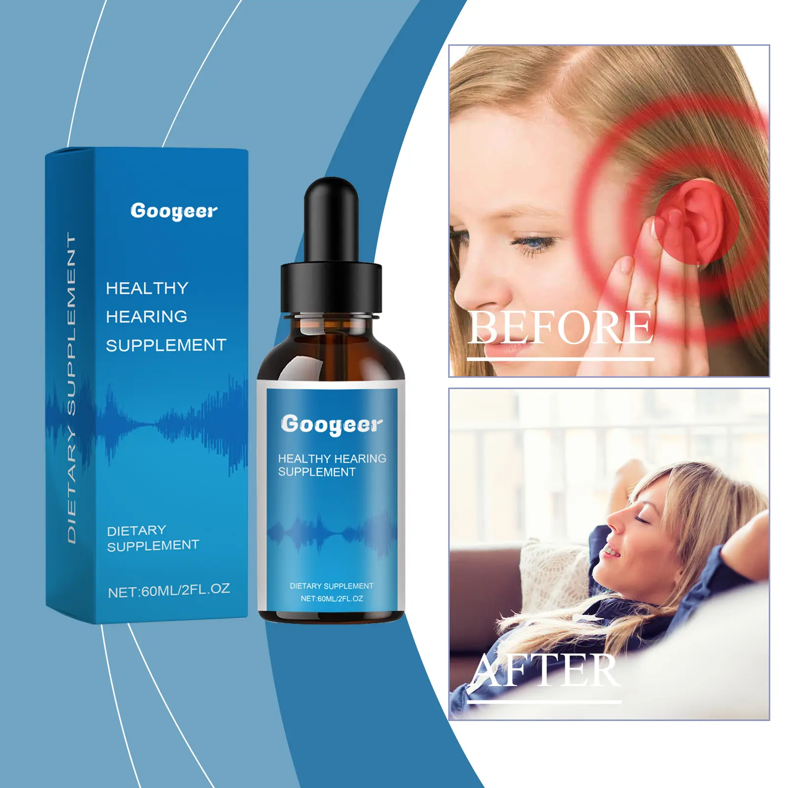 Ear Discomfort Relief Drops with Mint & Potassium Sorbate by Googeer 13 googeer ear drops hearing GOB07 A044 60 BU1 2722