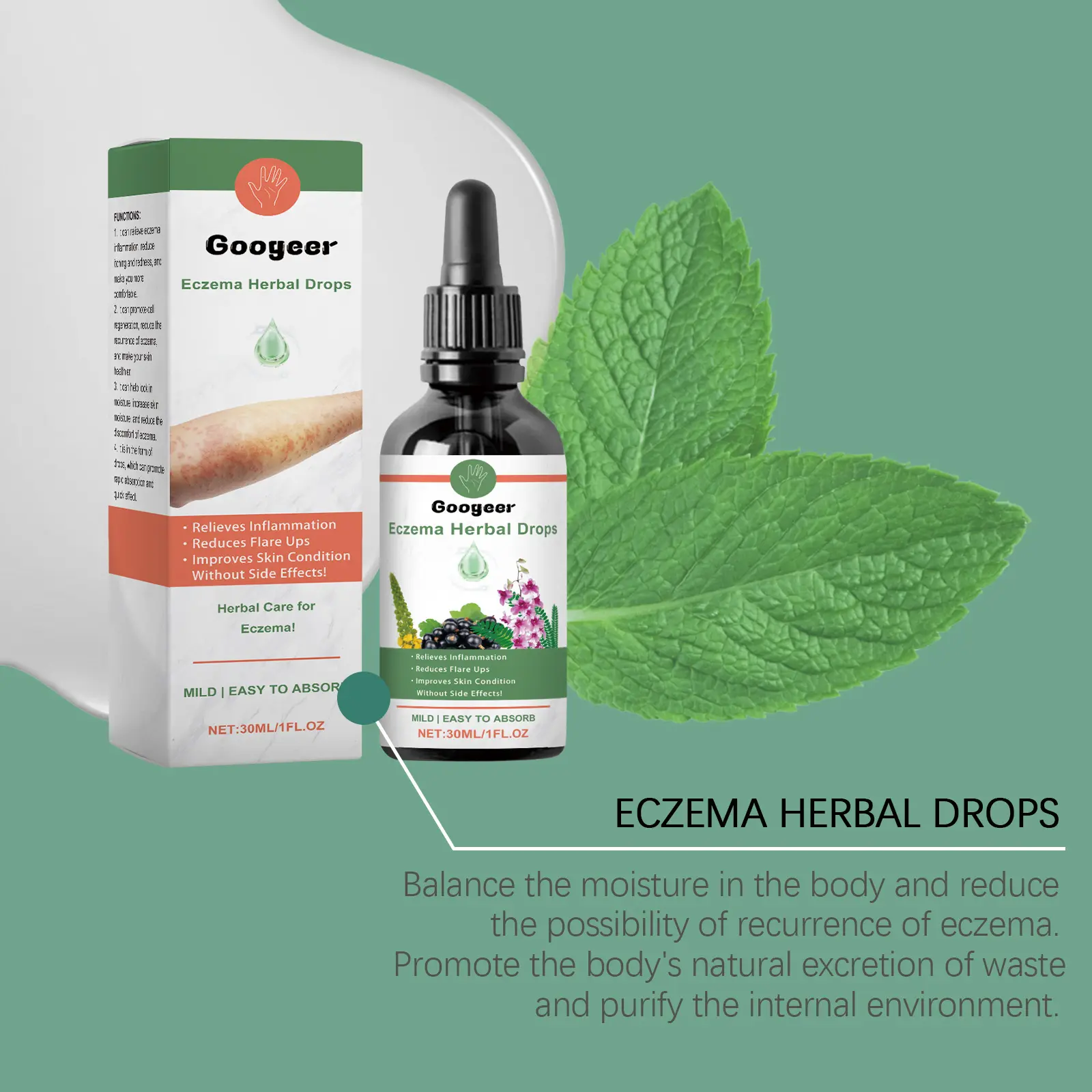 Eczema Herbal Drops for Natural Skin Support 13 googeer eczema herbal drops body GO I03 0008 01 4230