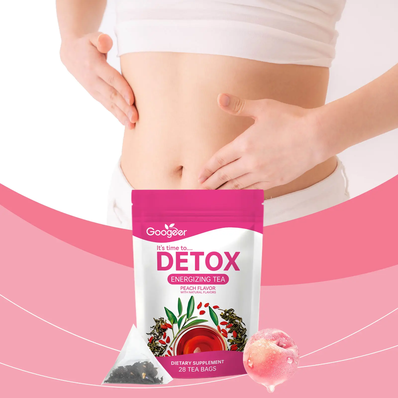 White Peach Oolong Herbal Tea - Refreshing Aromatic Blend 8 googeer energizing tea body treatment GO B08 0007 01 5217