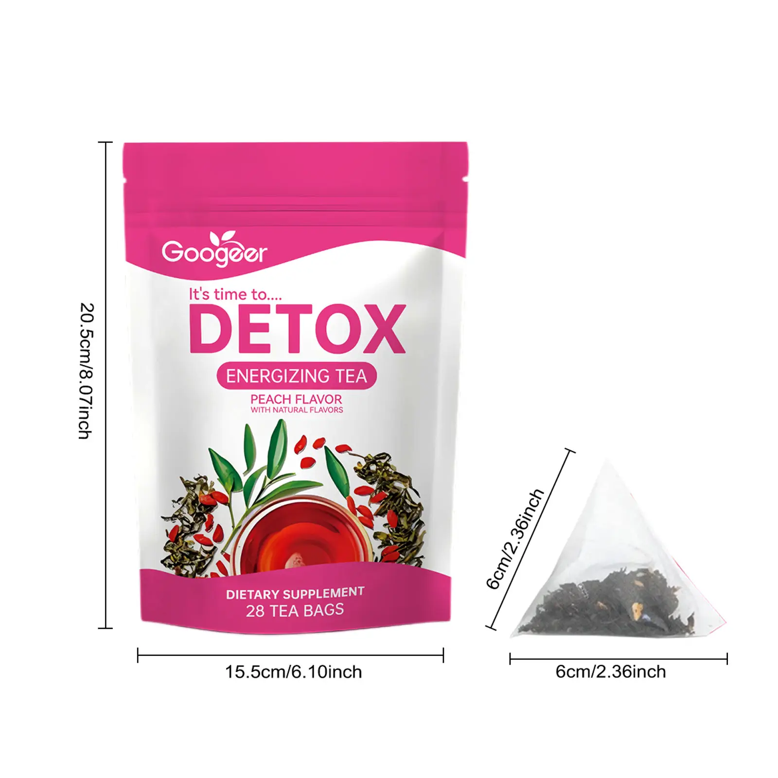 White Peach Oolong Herbal Tea - Refreshing Aromatic Blend 7 googeer energizing tea body treatment GO B08 0007 01 5222