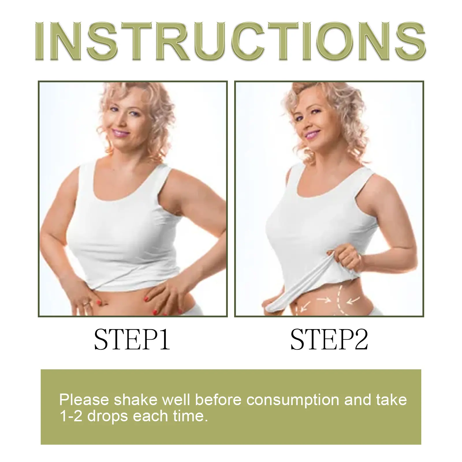EPA-3 Oral Slimming Drops with Green Tea & Coffee Extract - Googeer 10 googeer epa 3 slimming drops firming GOI02 A010 50 GN1 1771