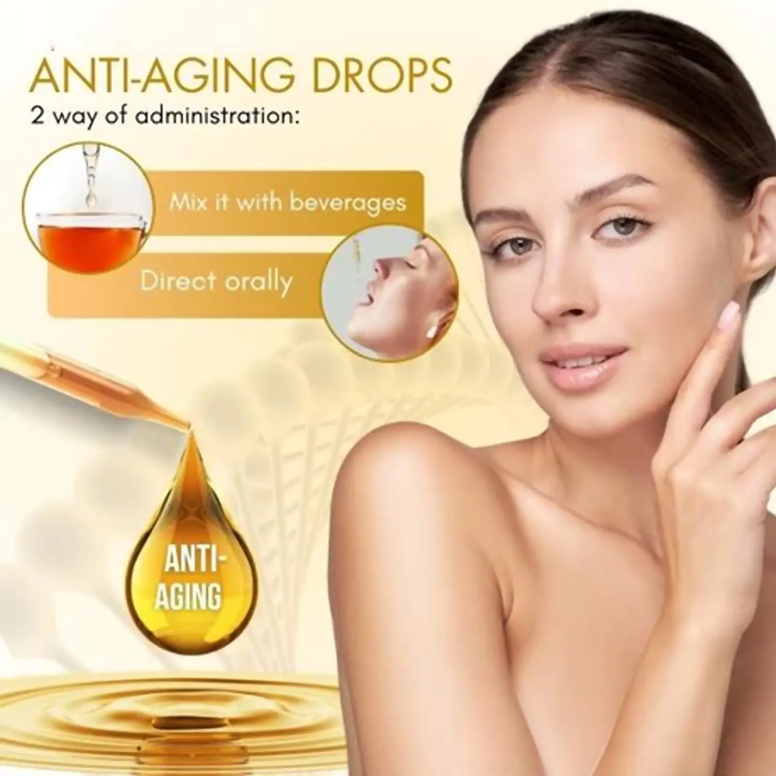 Oral Facial Drops for Skin Firming & Fine Line Reduction 14 googeer facial skin care drops fine lines GOH02 A035 30 BN1 4317