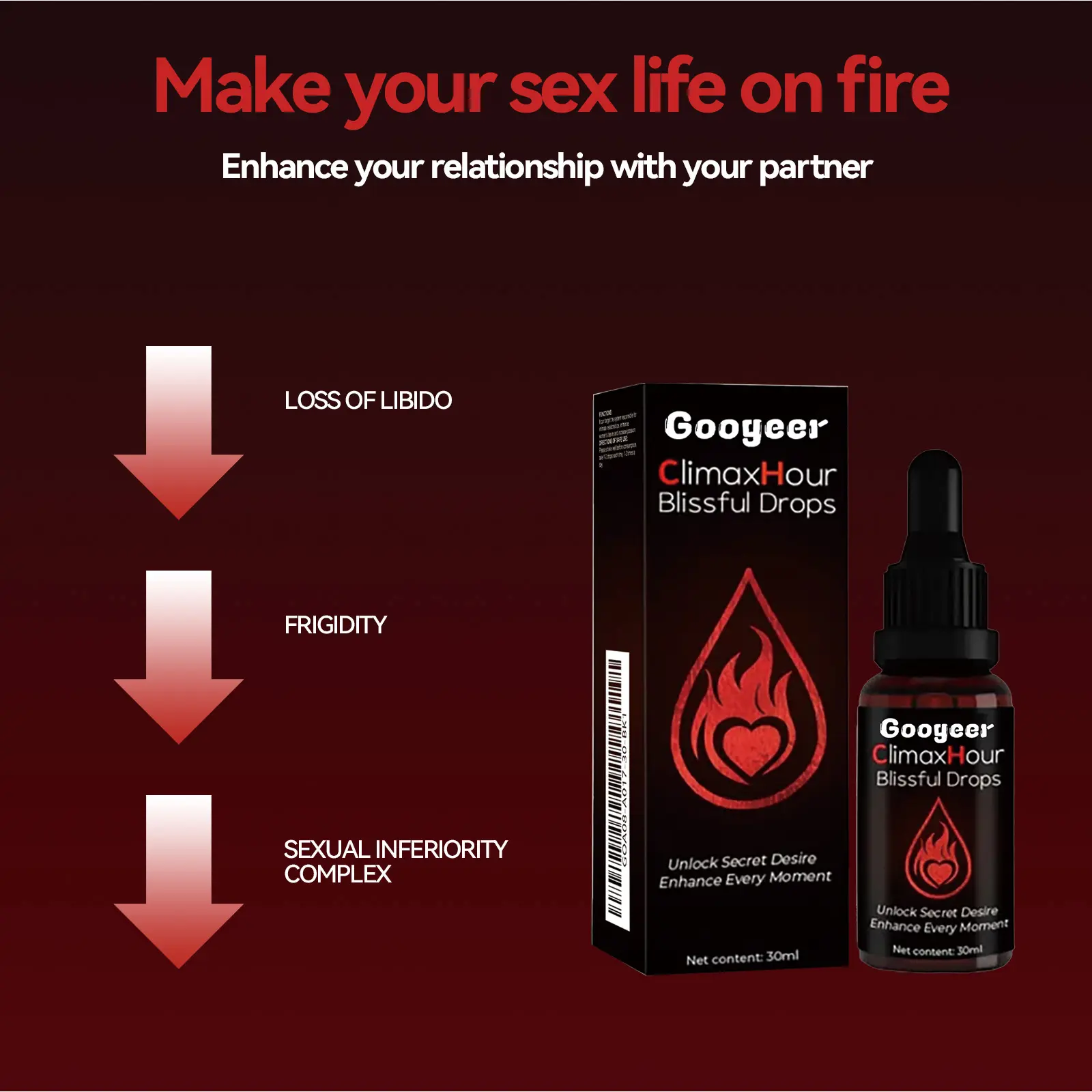 Female Orgasm Drops for Women's Wellness with Epimedium - Googeer 14 googeer female orgasm drops body care GOA08 A017 30 BK1 209