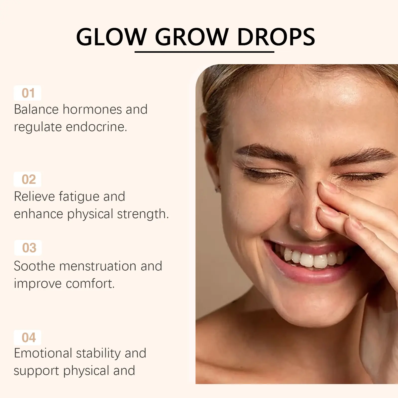Glow Grow Drops Body Treatment Supplement with Vitamin C & D3 15 googeer glow grow drops body GO I02 0250 01 5675