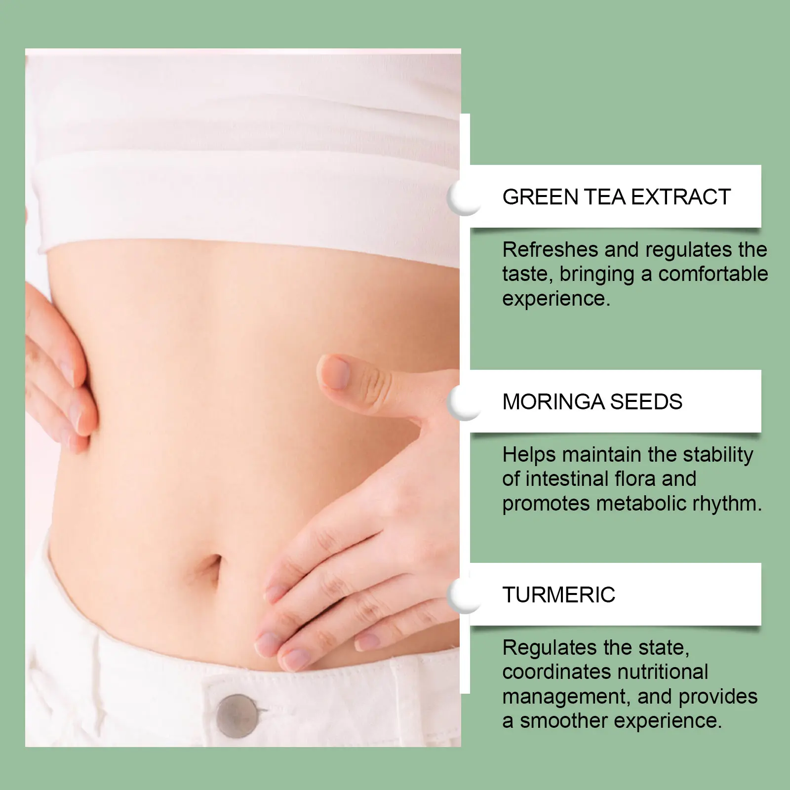 GLP-1 Drops with Green Tea & Moringa for Intestinal Health 14 googeer glp1 slimming body shaping drops GO I02 0244 01 5597