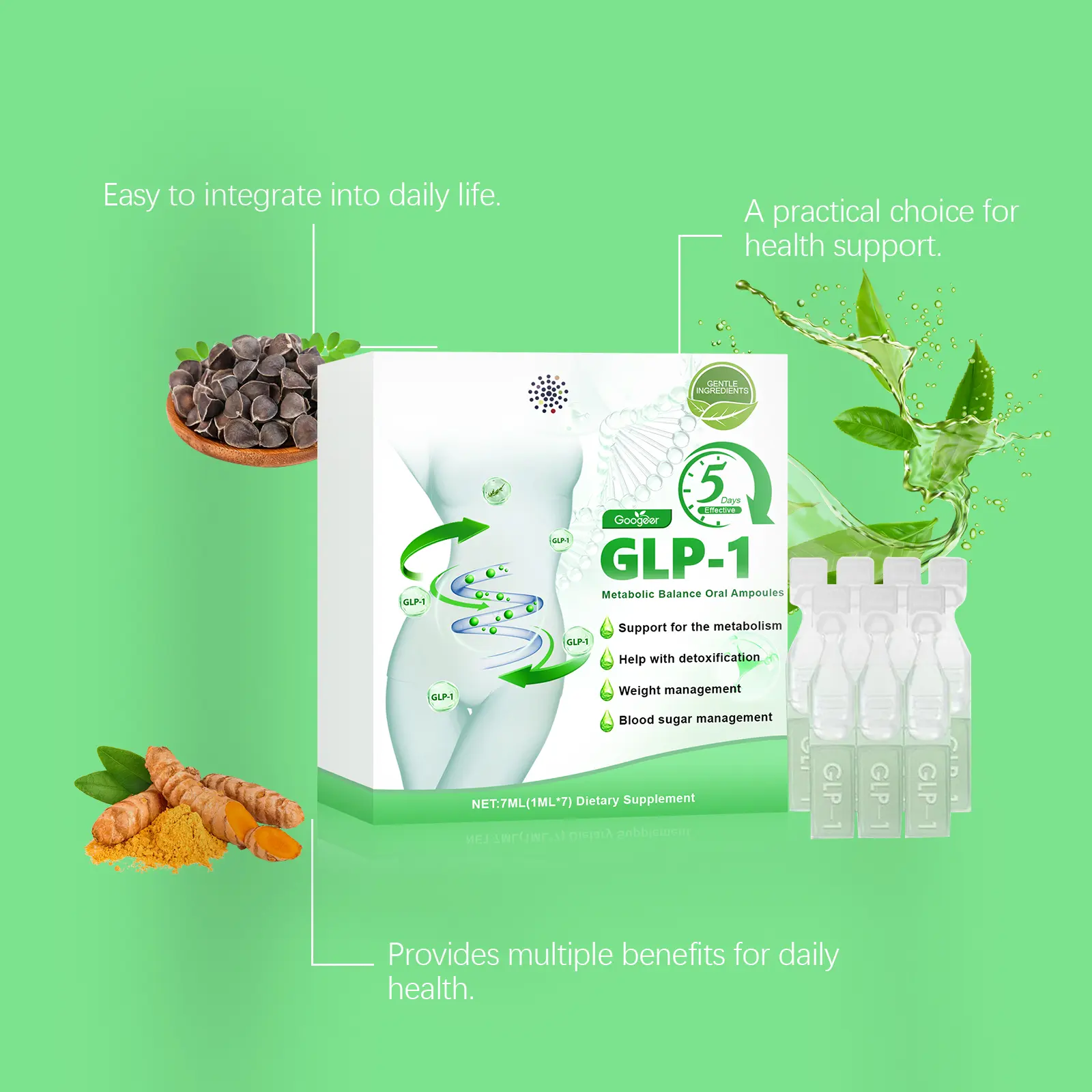 GLP-1 Metabolism Support Drops - Natural Body Cleansing Formula 12 googeer glp1 slimming drops GO I02 0243 01 5613