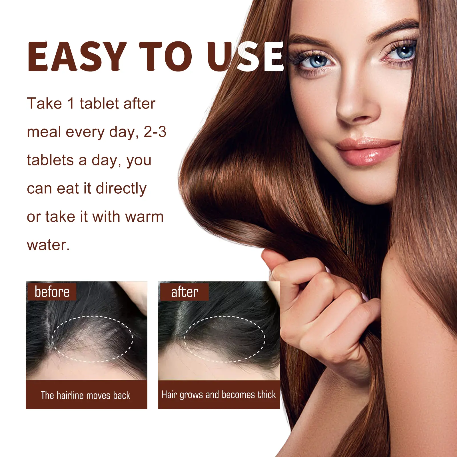 Hair Follicle Care Black Sesame Balls - Nutrient-Rich Formula 10 googeer hair follicle black sesame ball GOH02 A018 12 WH1 4046