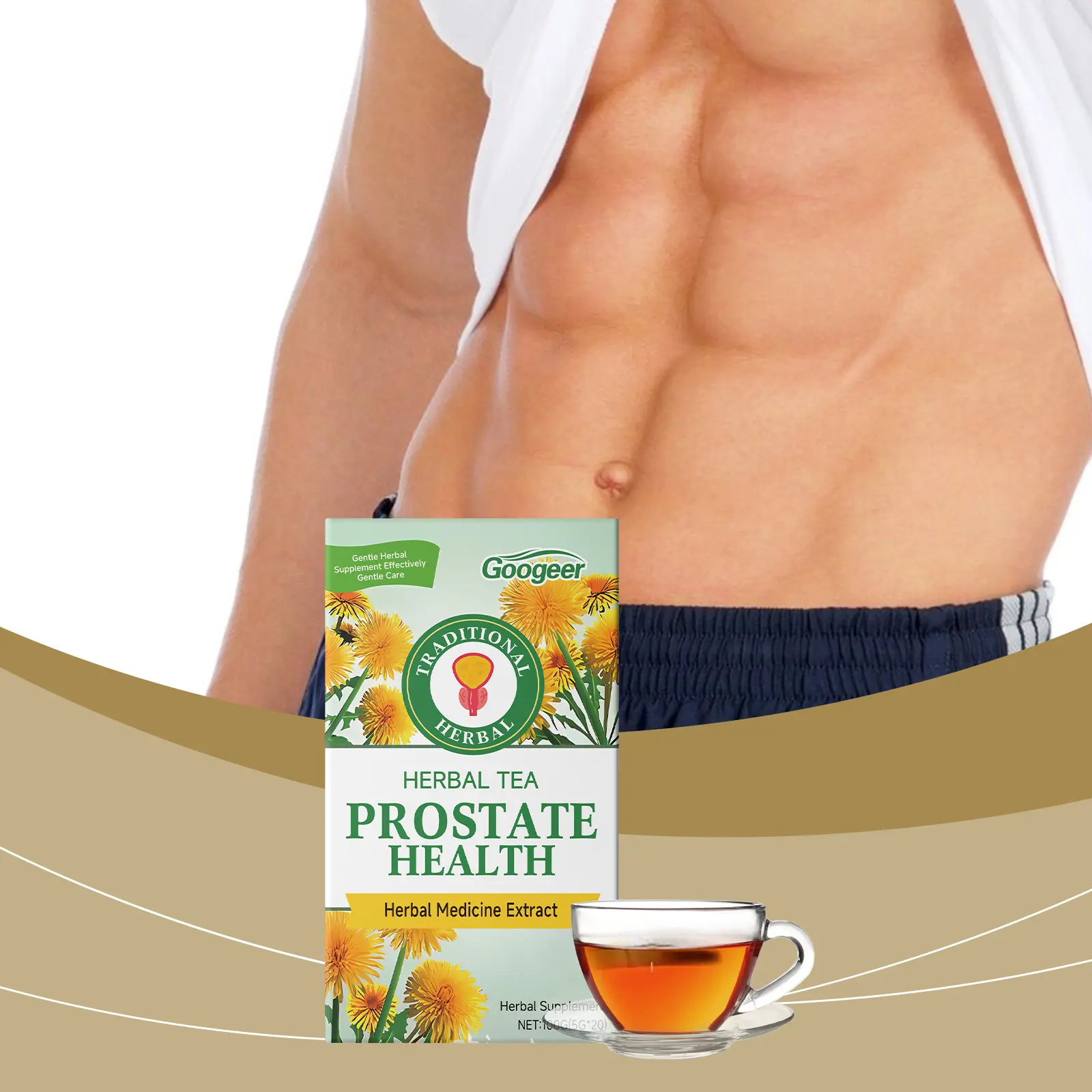 Prostate Health Herbal Tea with Astragalus & Green Tea - Googeer 8 googeer herbal prostate health tea GO I02 0204 01 127