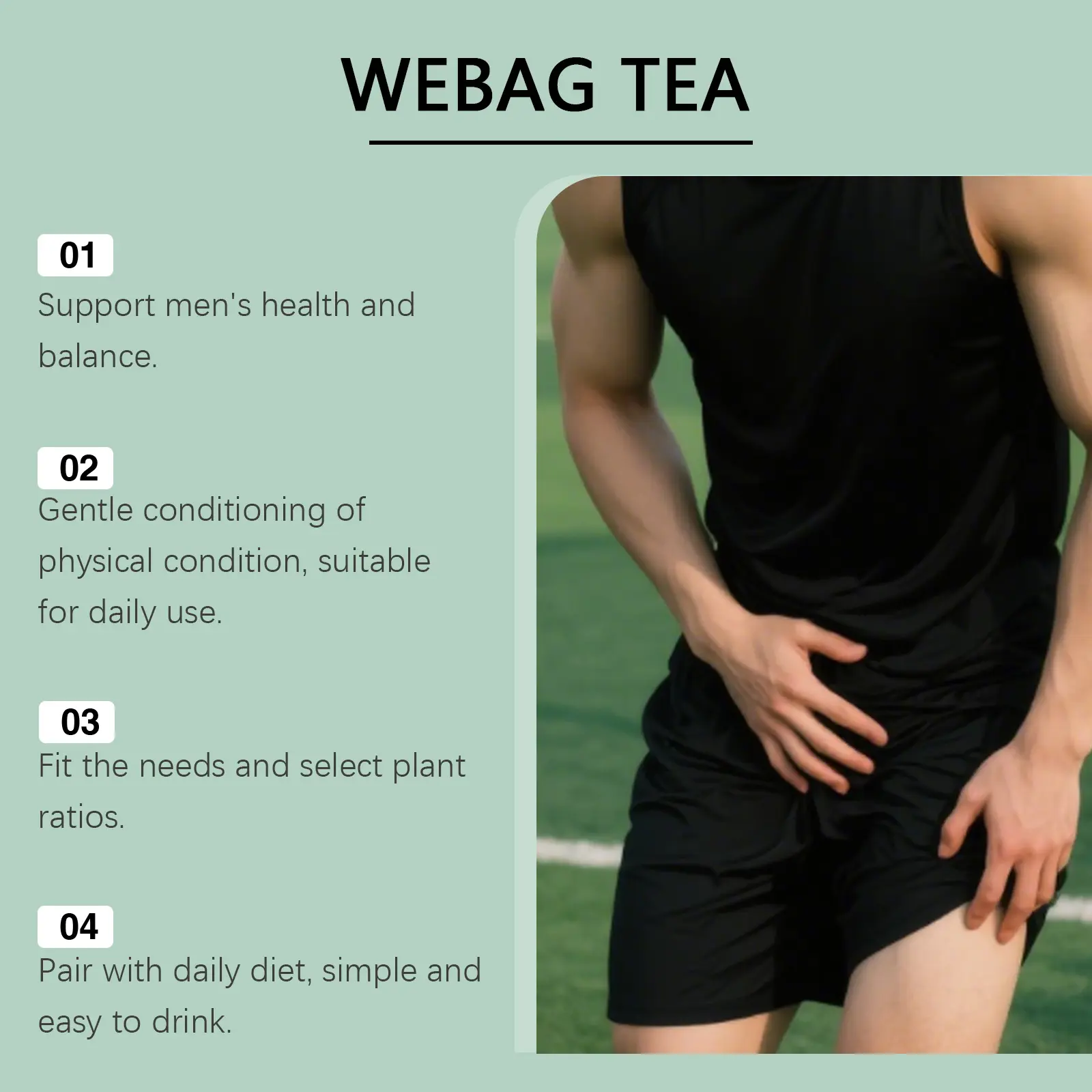 Herbal Prostate Health Tea - Green Tea & Dandelion Blend 16 googeer herbal prostate health tea body GO I01 0031 01 5734