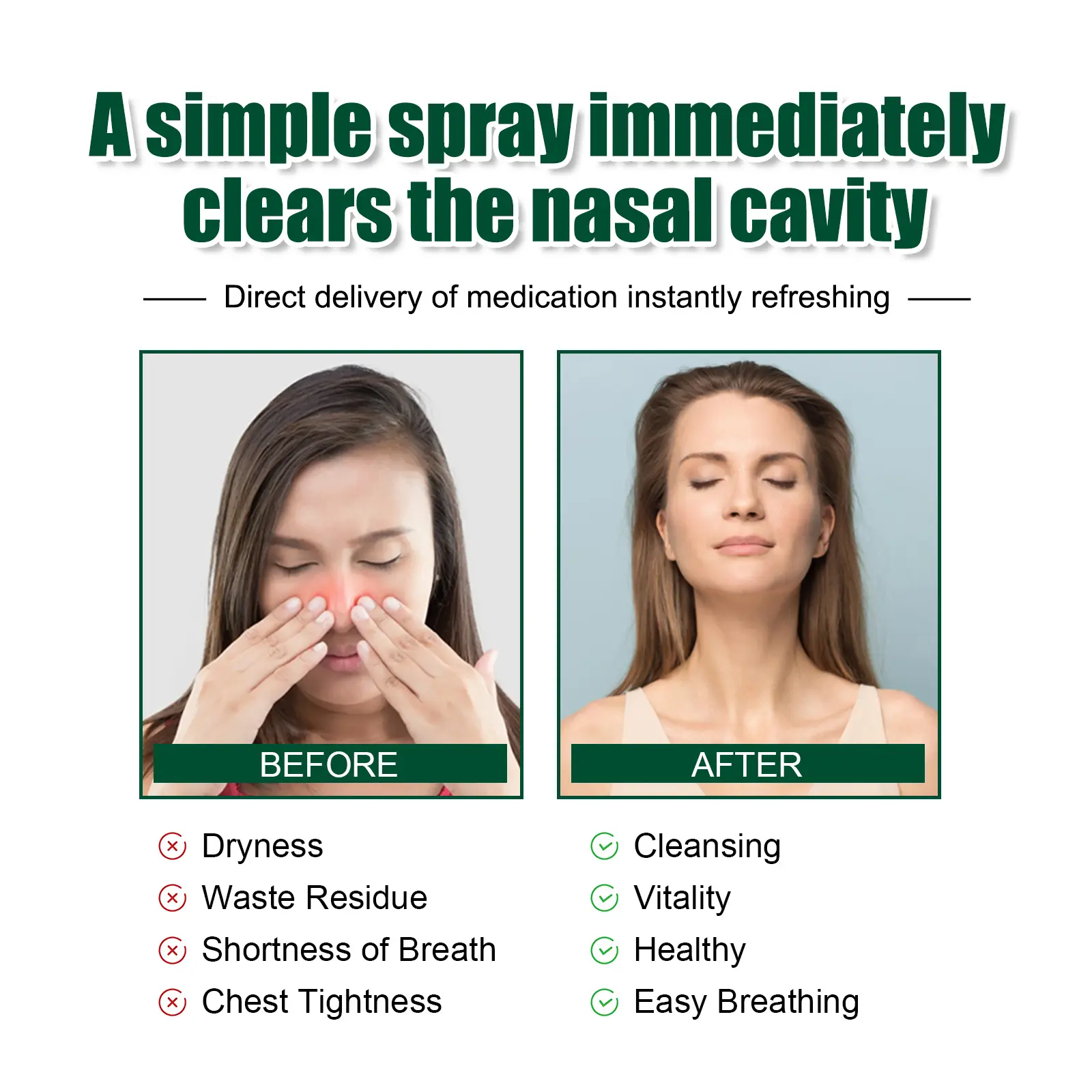 Herbal Spray with Snow Lily and Honeysuckle Extract 16 googeer herbal repair spray fatigue GOH02 A004 30 GN1 3942