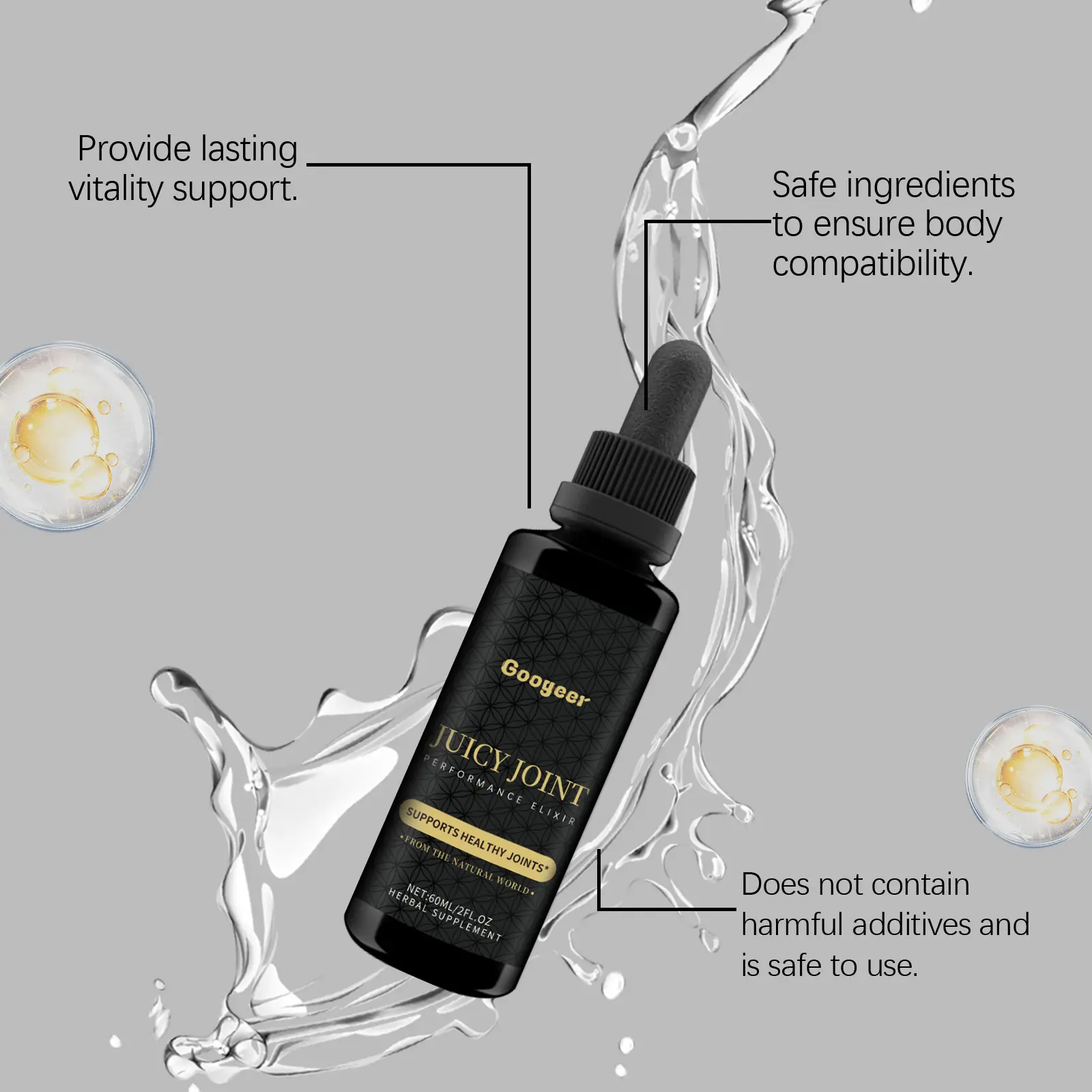 Chinese Herbal Supplement with Gluconolactone & Vitamin B1 - Metabolism & Vitality Support 12 googeer herbal supplement body treatment GO I02 0185 01 4255