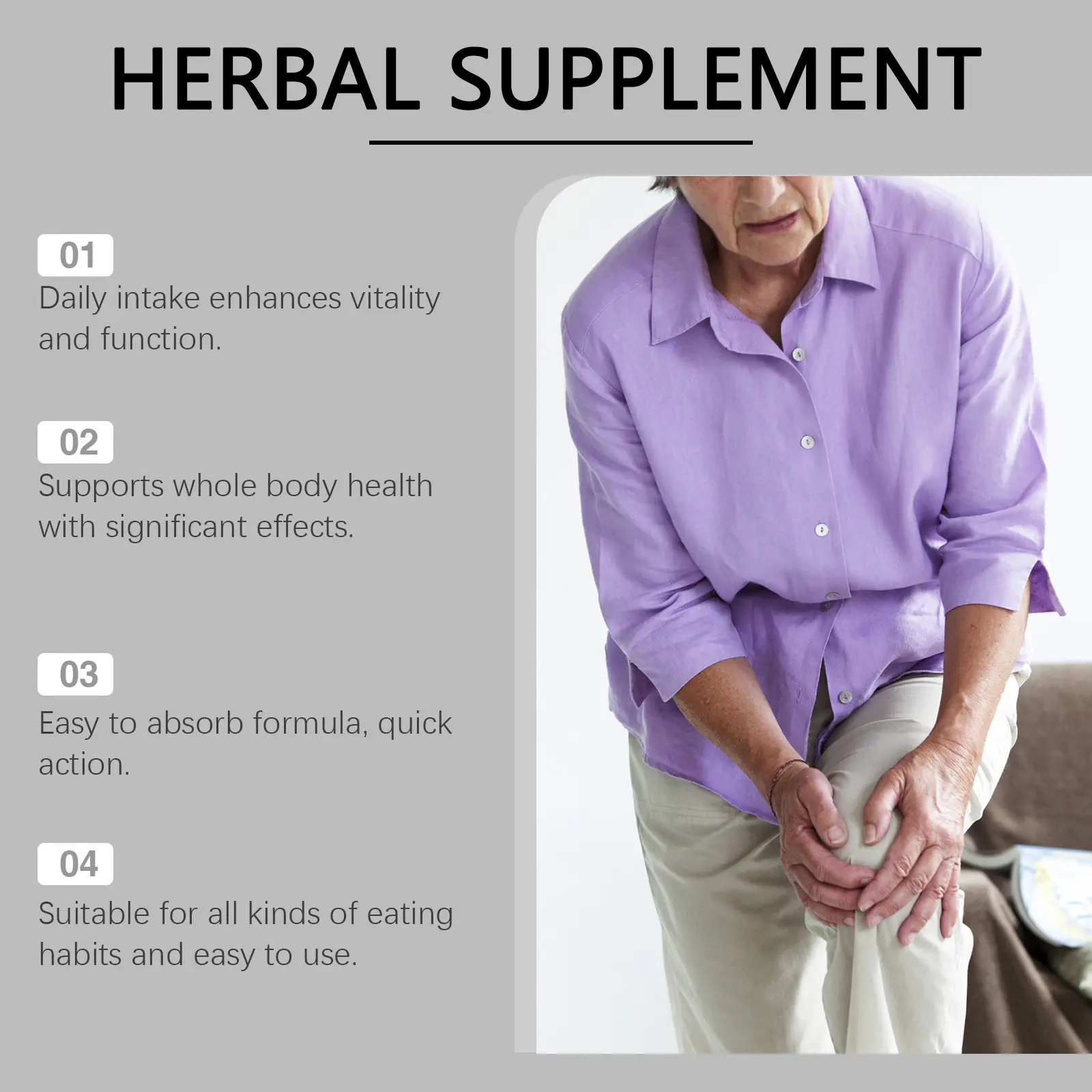 Chinese Herbal Supplement with Gluconolactone & Vitamin B1 - Metabolism & Vitality Support 14 googeer herbal supplement body treatment GO I02 0185 01 4257