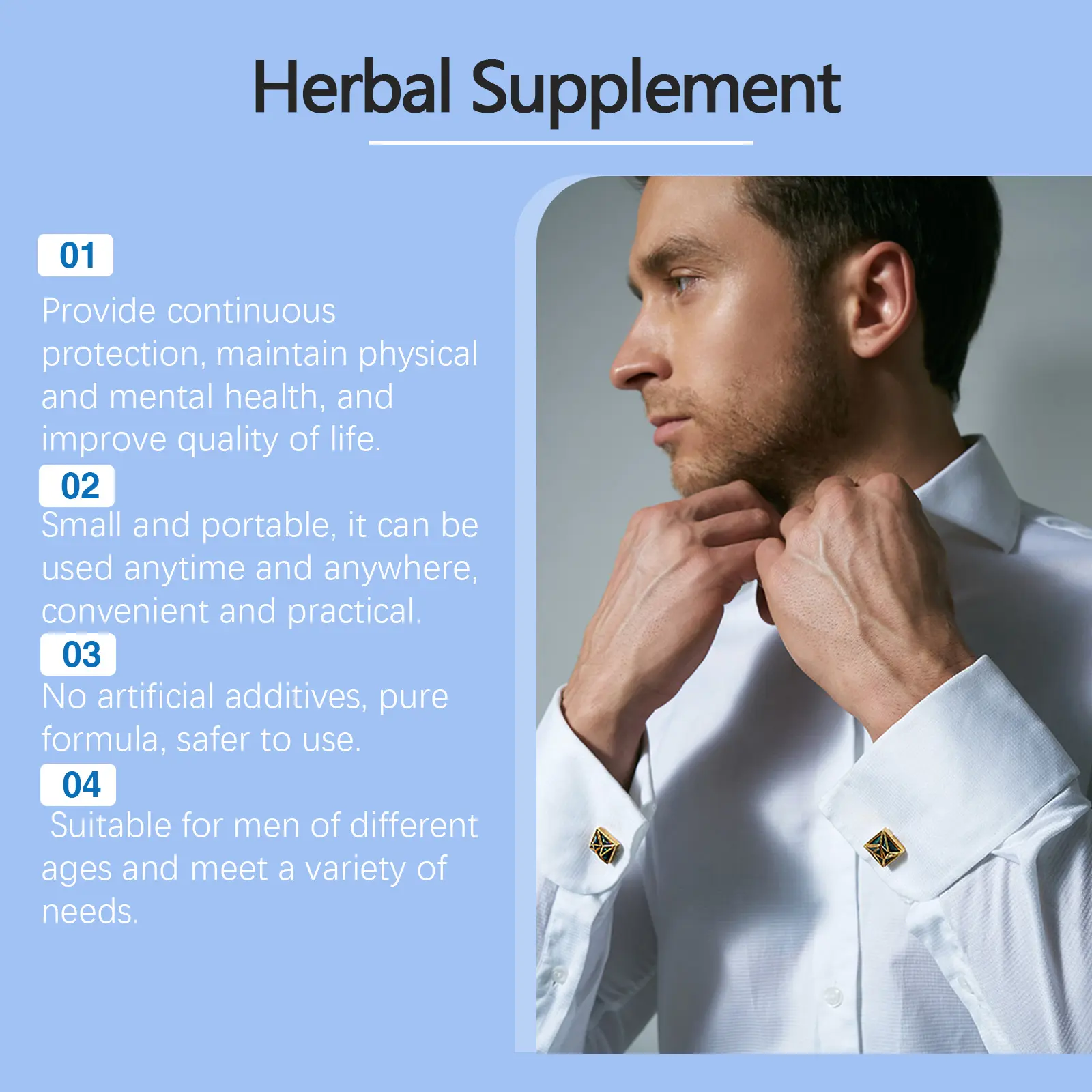 Googeer Men's Herbal Energy Supplement Drops for Daily Vitality 11 googeer herbal supplement body treatment GOB11 A007 30 WH1 3001