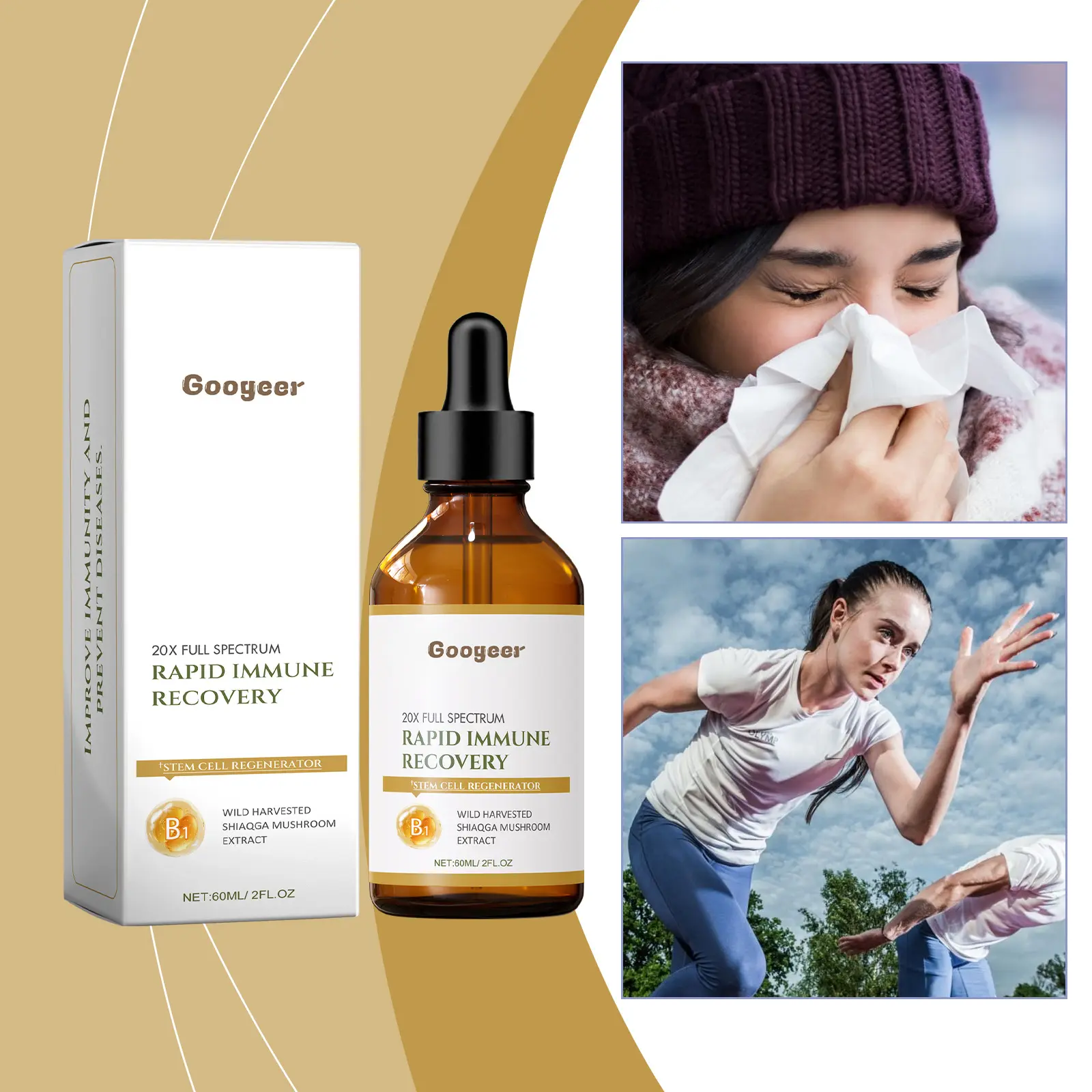 Immunity Supplement Drops for Natural Wellness Support - Googeer 8 googeer immunity supplement drops body GOI02 A062 60 WH1 3063