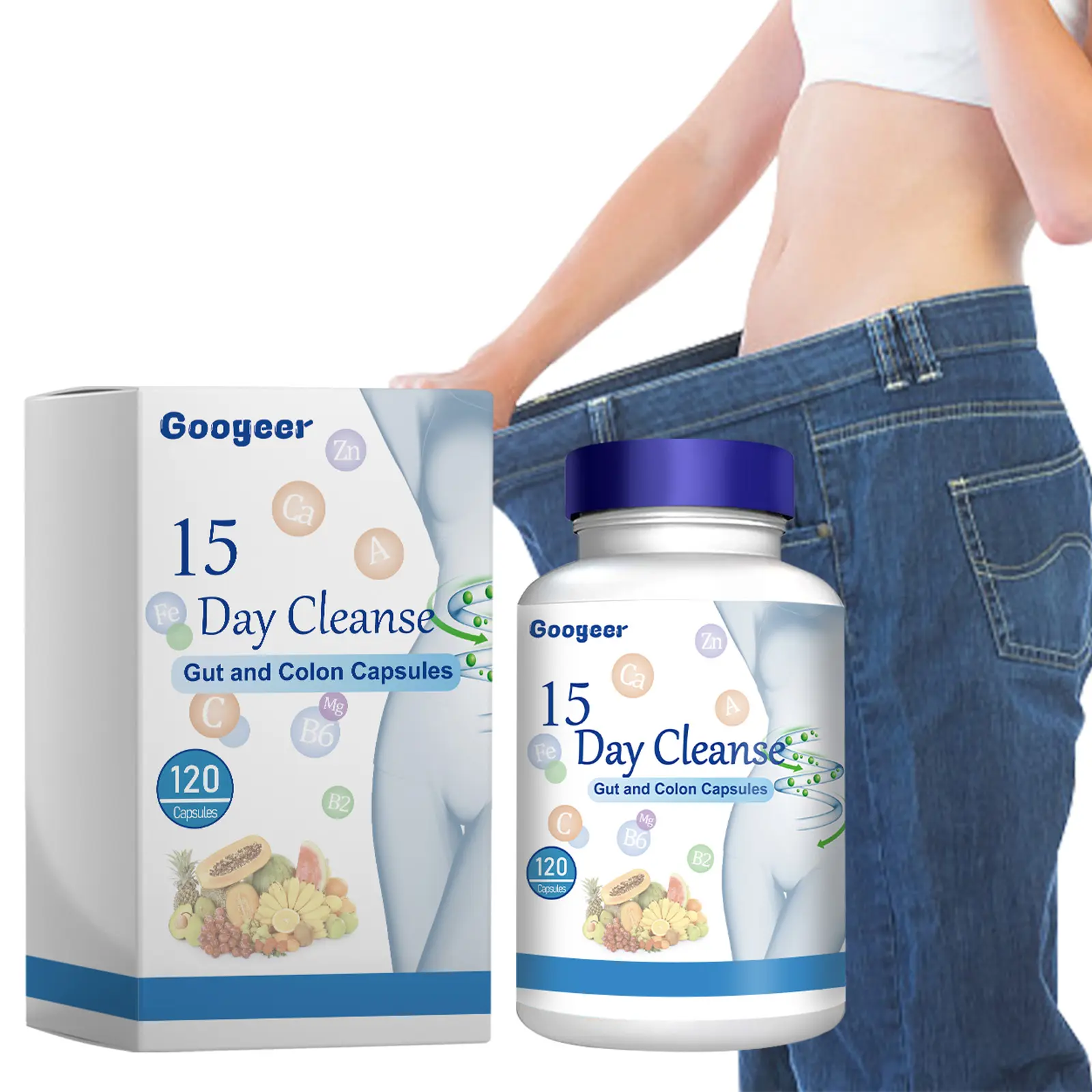 Intestinal and Colon Cleansing Capsules for Gut Health by Googeer 8 googeer intestinal cleansing capsule GOB07 A011 120 WH1 399