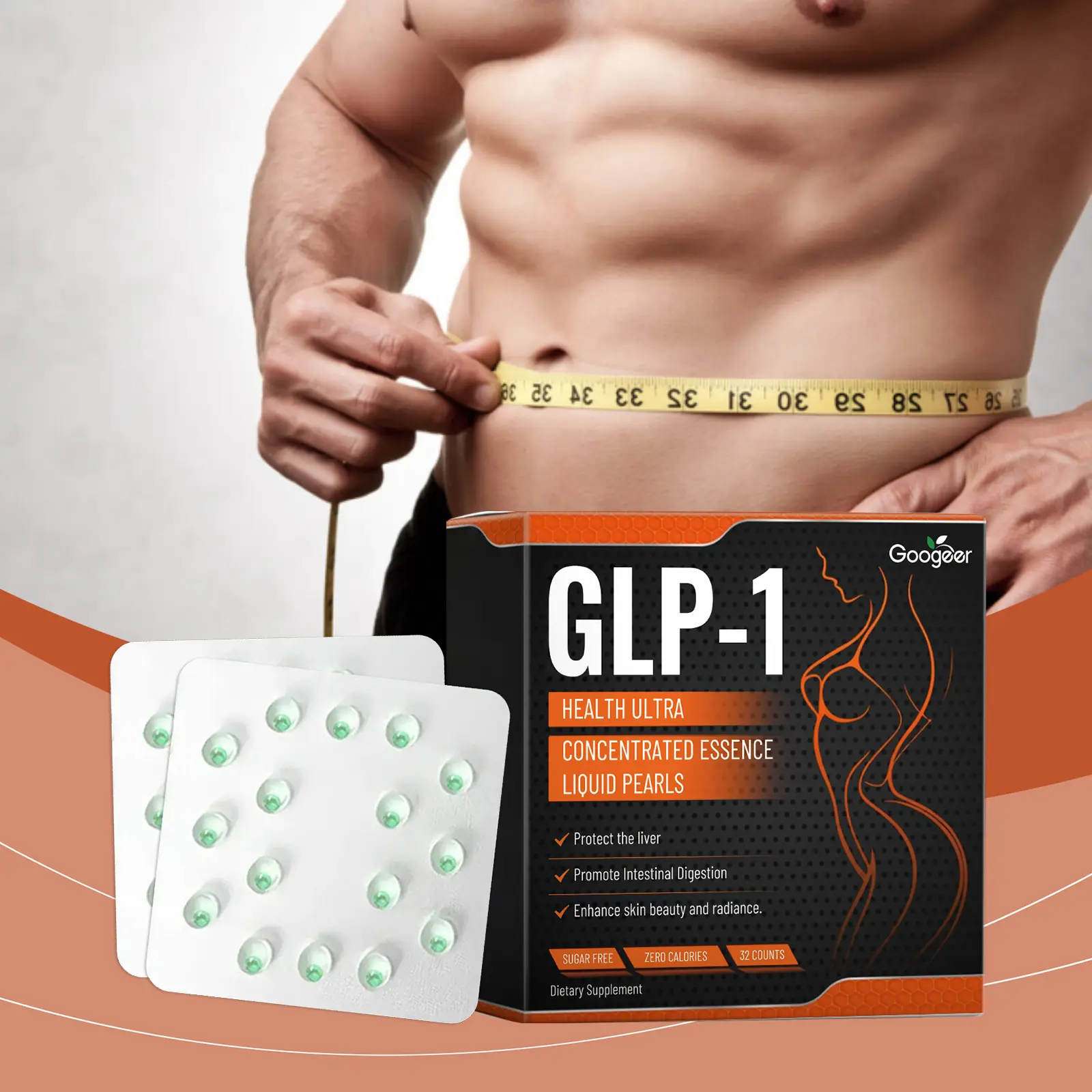 Intestinal Health Digestive Burst Beads - NAD+ & ACV Formula 8 googeer intestinal health digestion beads GO I02 0229 01 5313